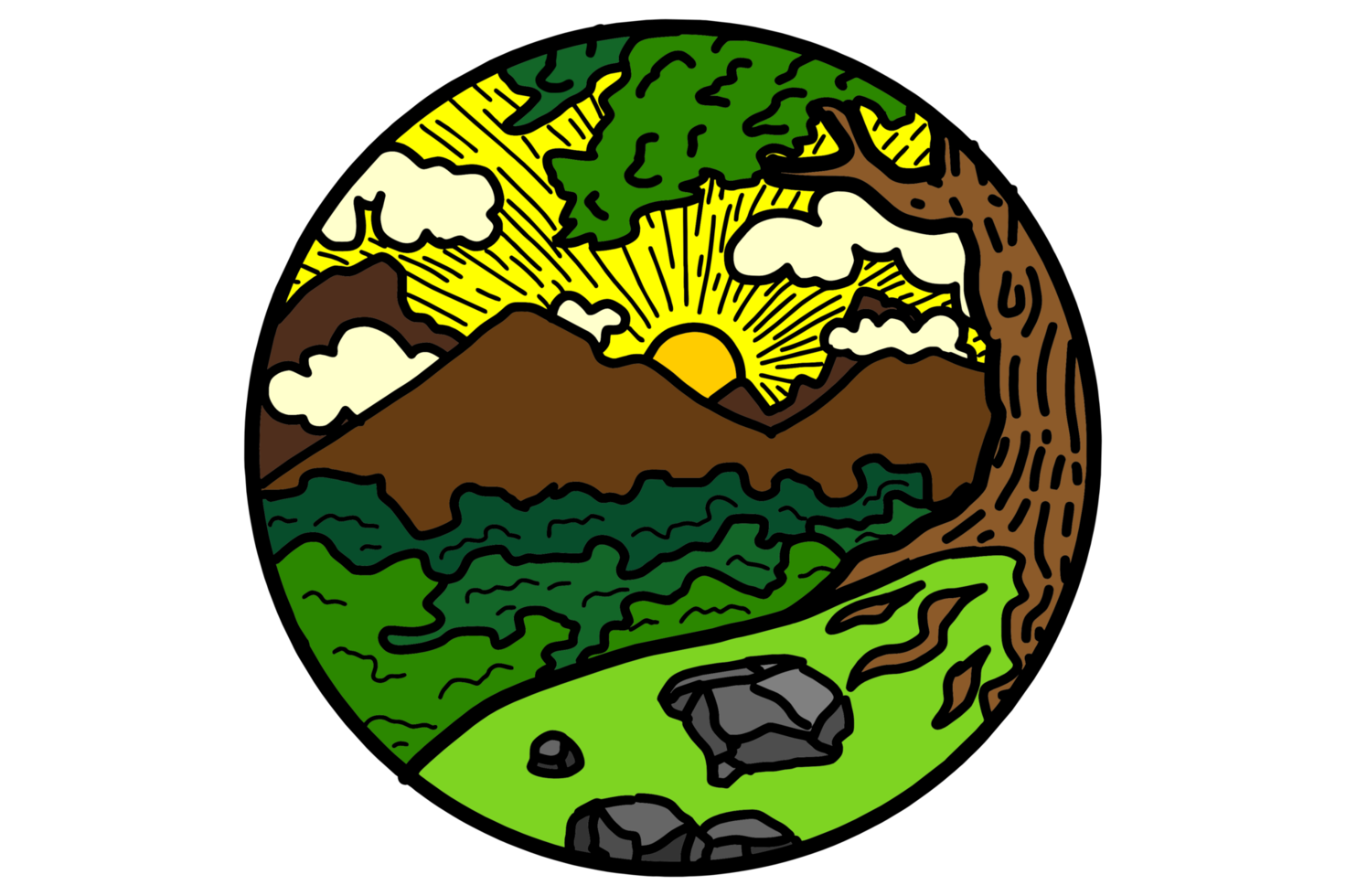 View Of The Sunrise From Behind The Mountains 21468277 PNG view-of-the-sunrise-from-behind-the-mountains-21468277-png