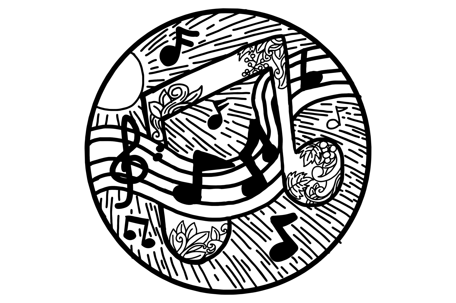 Rhythm of Musical Tones and Rays of Sunlight 21468306 PNG