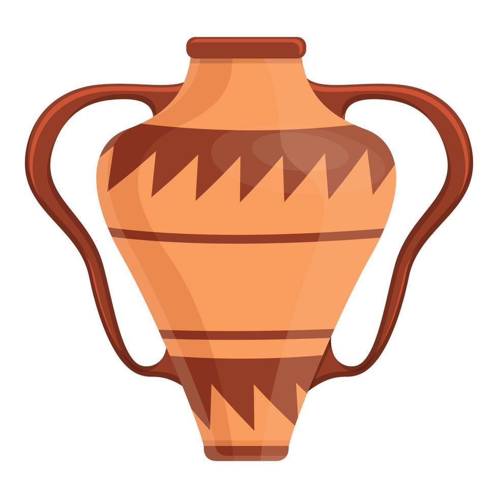 Greek vase icon cartoon vector. Rome history vector