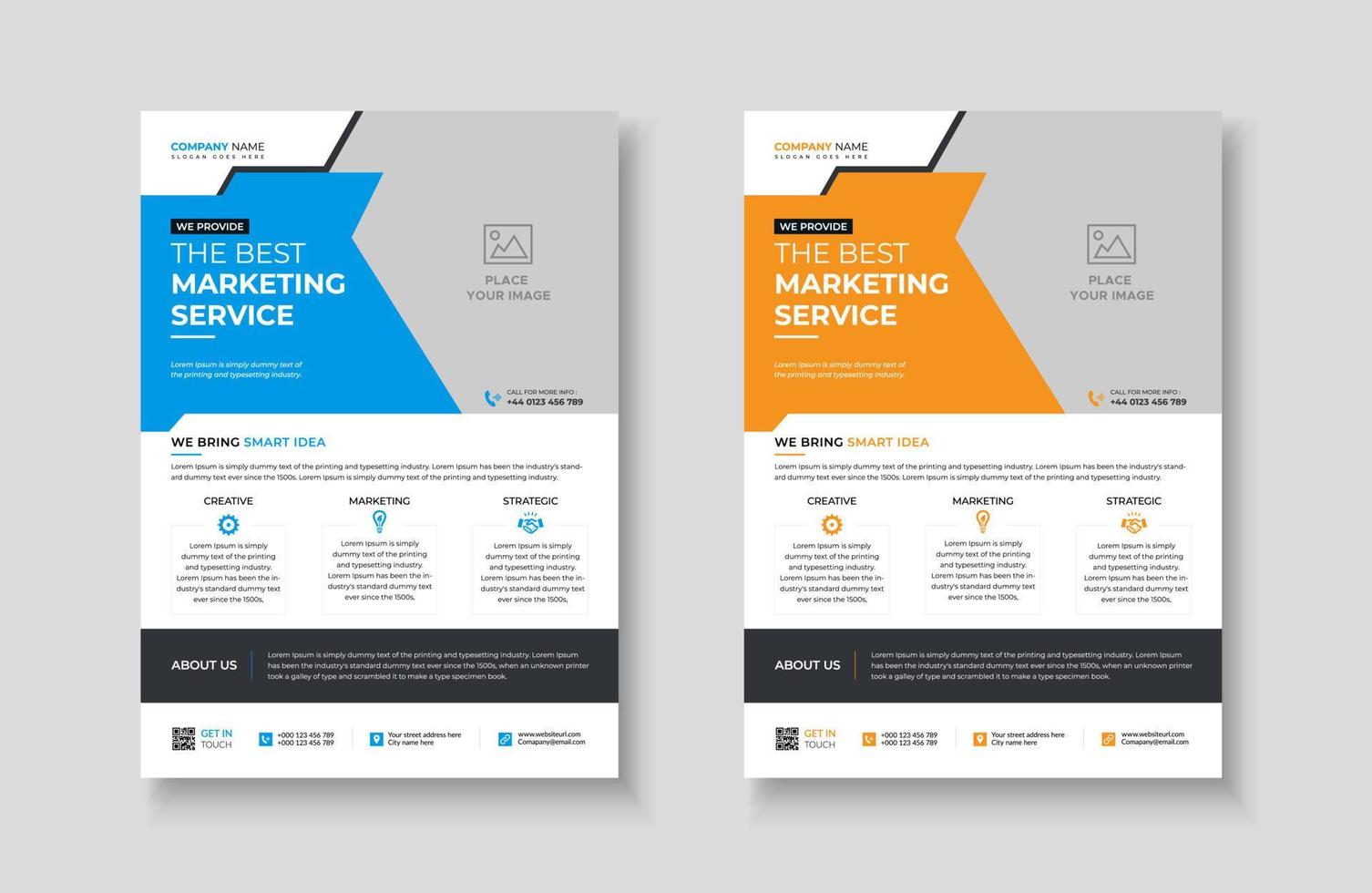 Creative corporate trendy unique business professional marketing agency modern simple leaflet flyer design for attractive business poster layout, business minimal abstract advertising vector template.