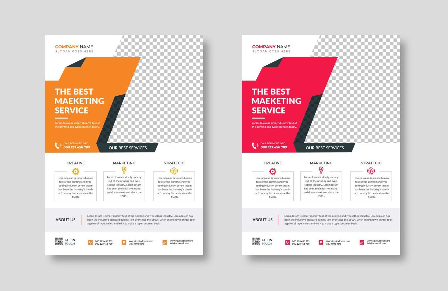 Creative corporate trendy unique business professional marketing agency modern simple leaflet flyer design for attractive business poster layout, business minimal abstract advertising vector template.