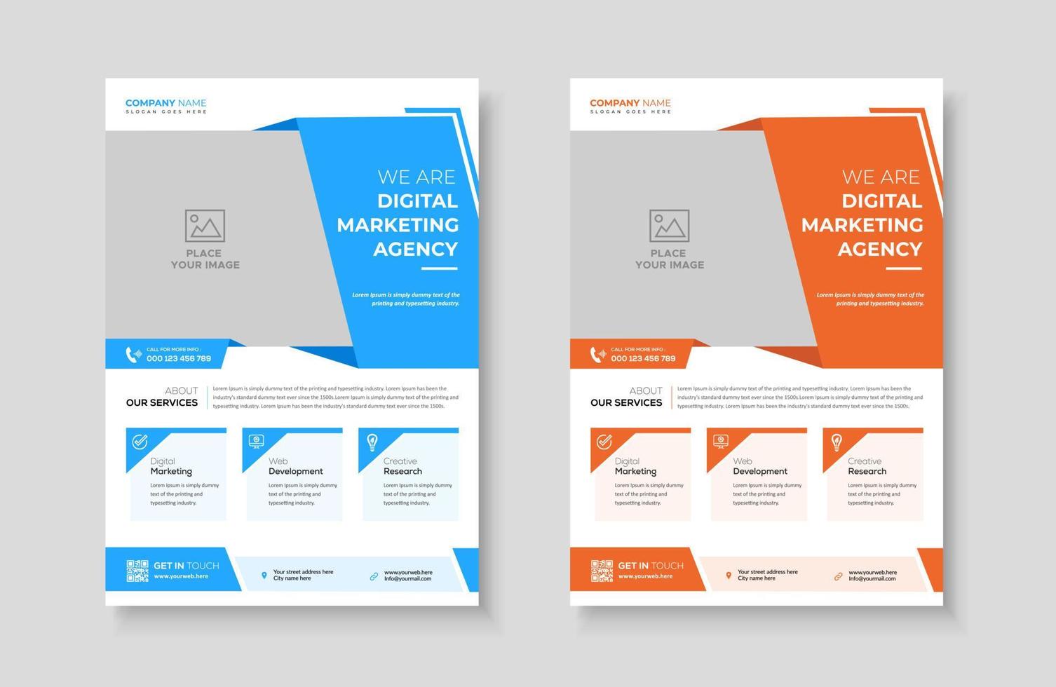 Creative corporate trendy unique business professional marketing agency modern simple leaflet flyer design for attractive business poster layout, business minimal abstract advertising vector template.