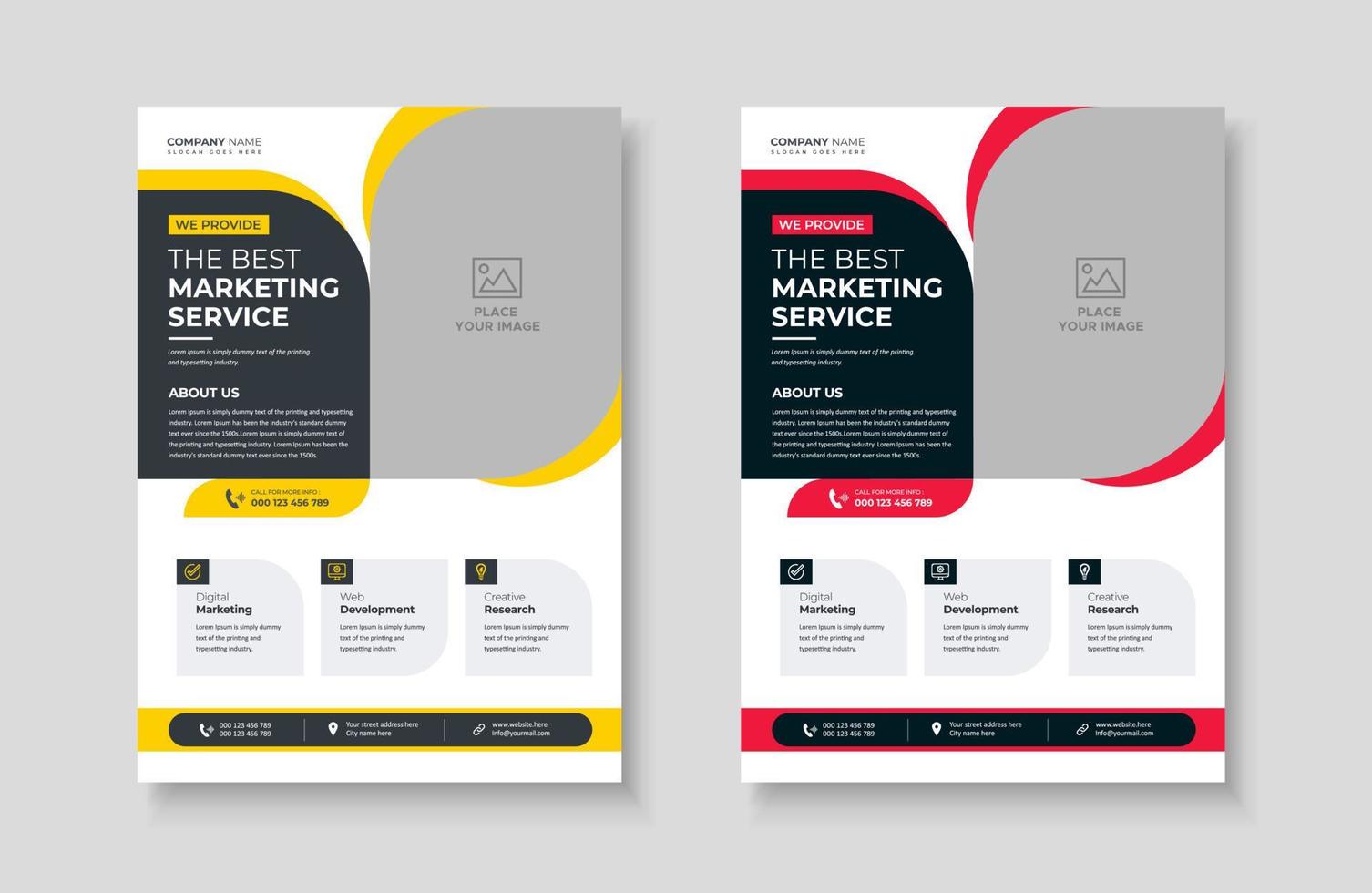 Creative corporate trendy unique business professional marketing agency modern simple leaflet flyer design for attractive business poster layout, business minimal abstract advertising vector template.