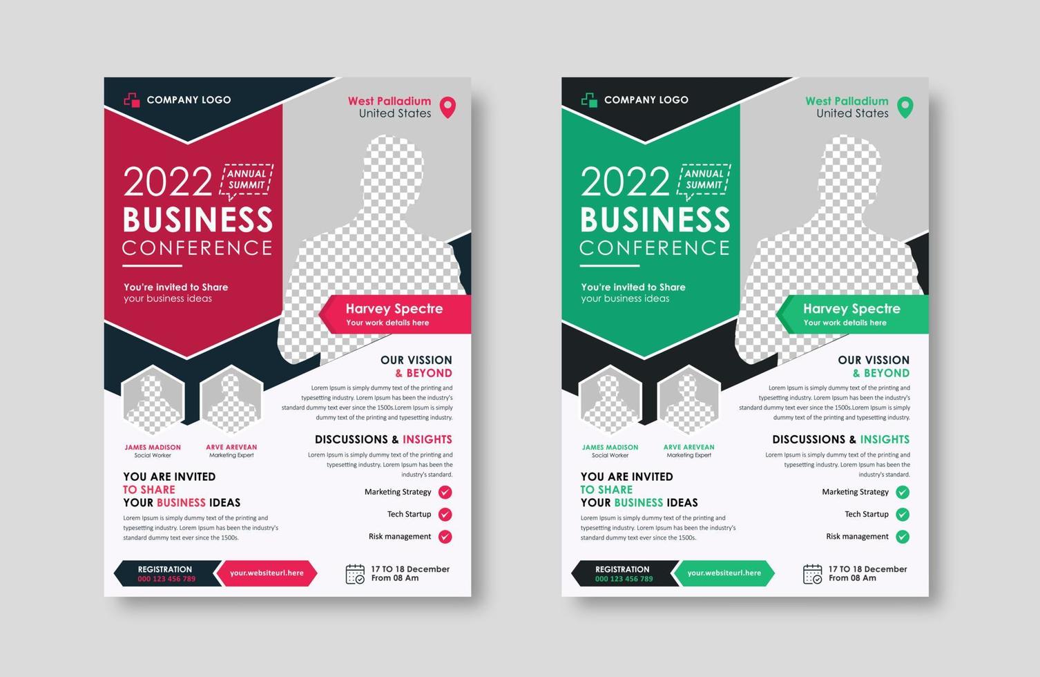 Business conference live meeting and event flyer template. Corporate Business conference live meeting and event flyer template. Corporate