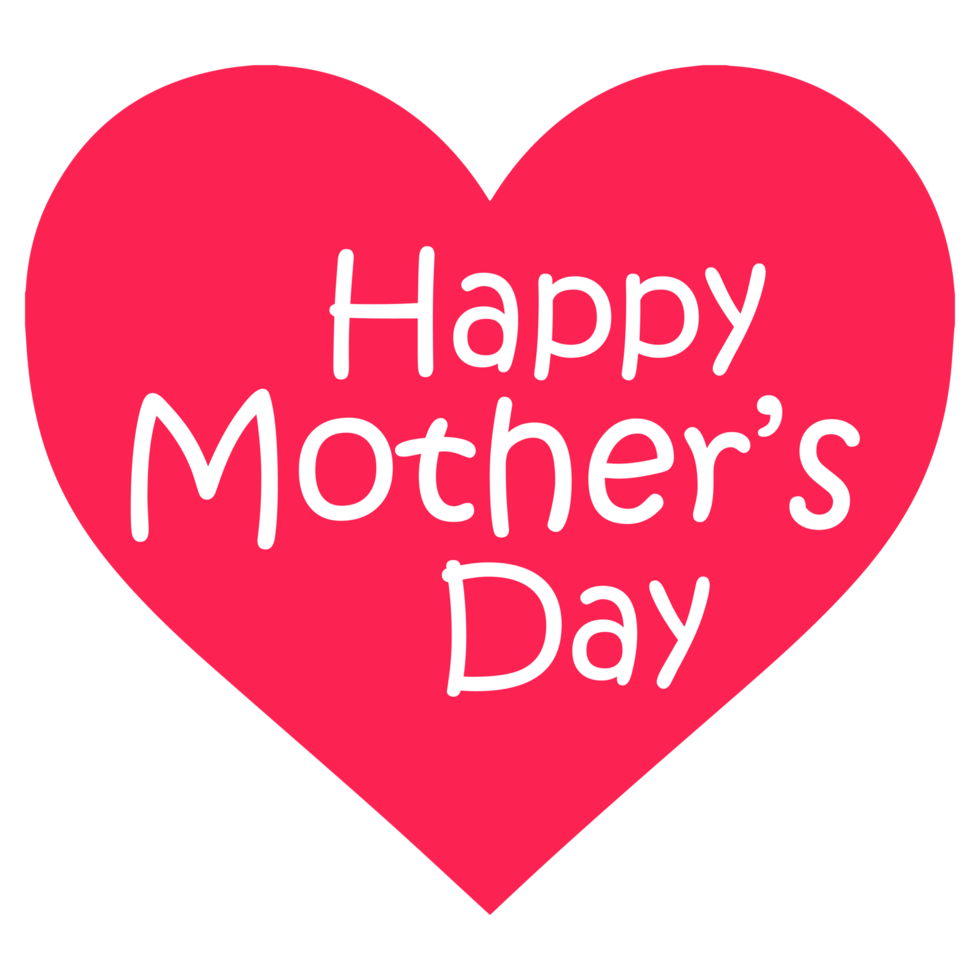 Mother's Day Design Concept on a Transparent Background png