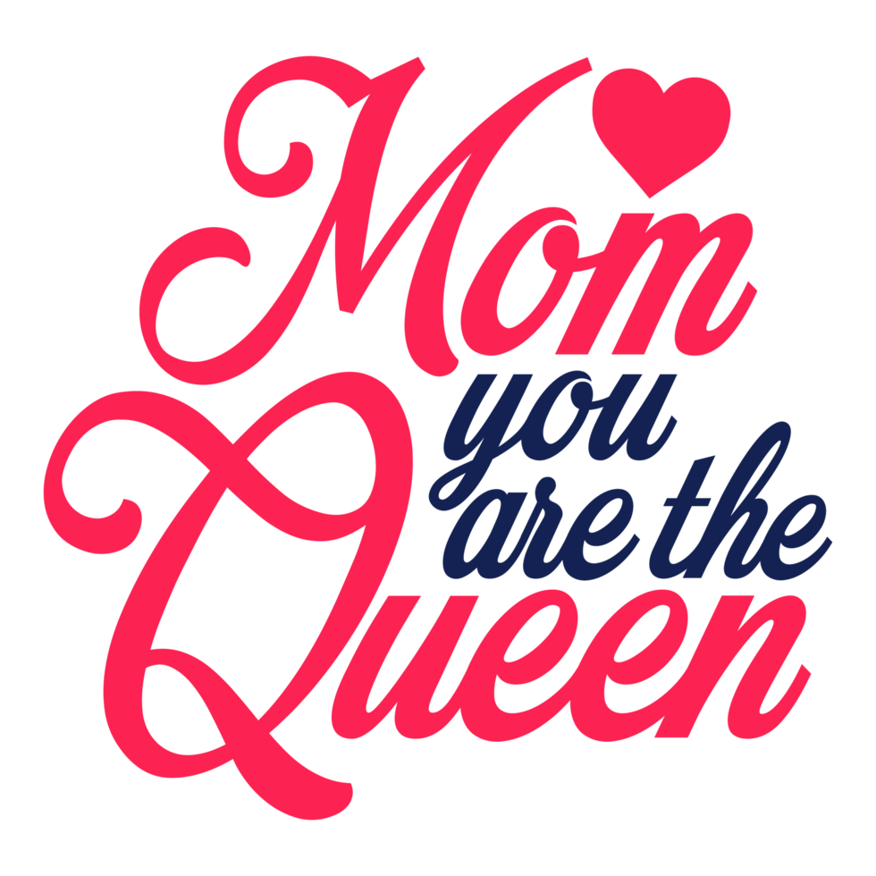 Mother's Day Design Concept on a Transparent Background png