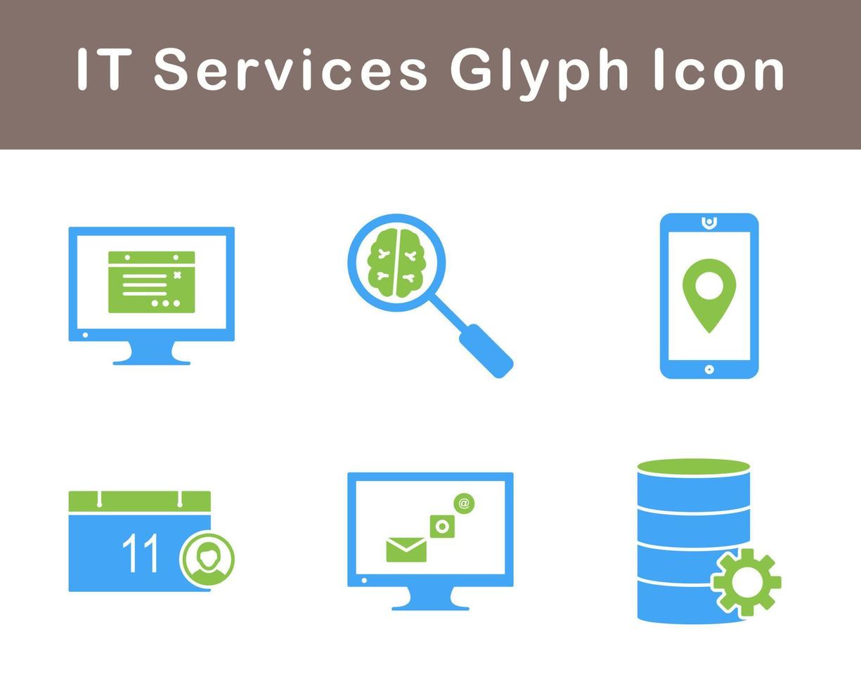 IT Services Vector Icon Set