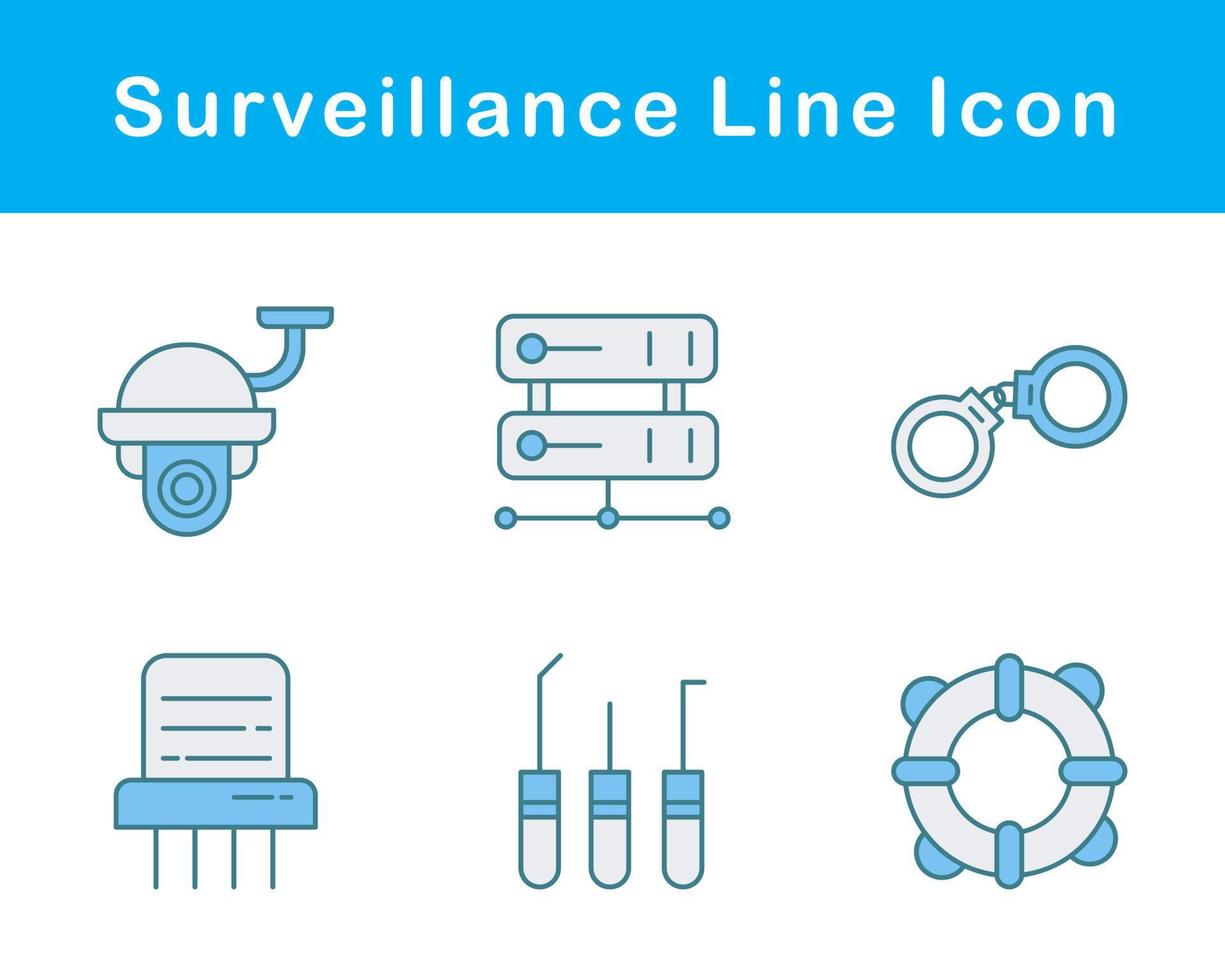 Surveillance Vector Icon Set