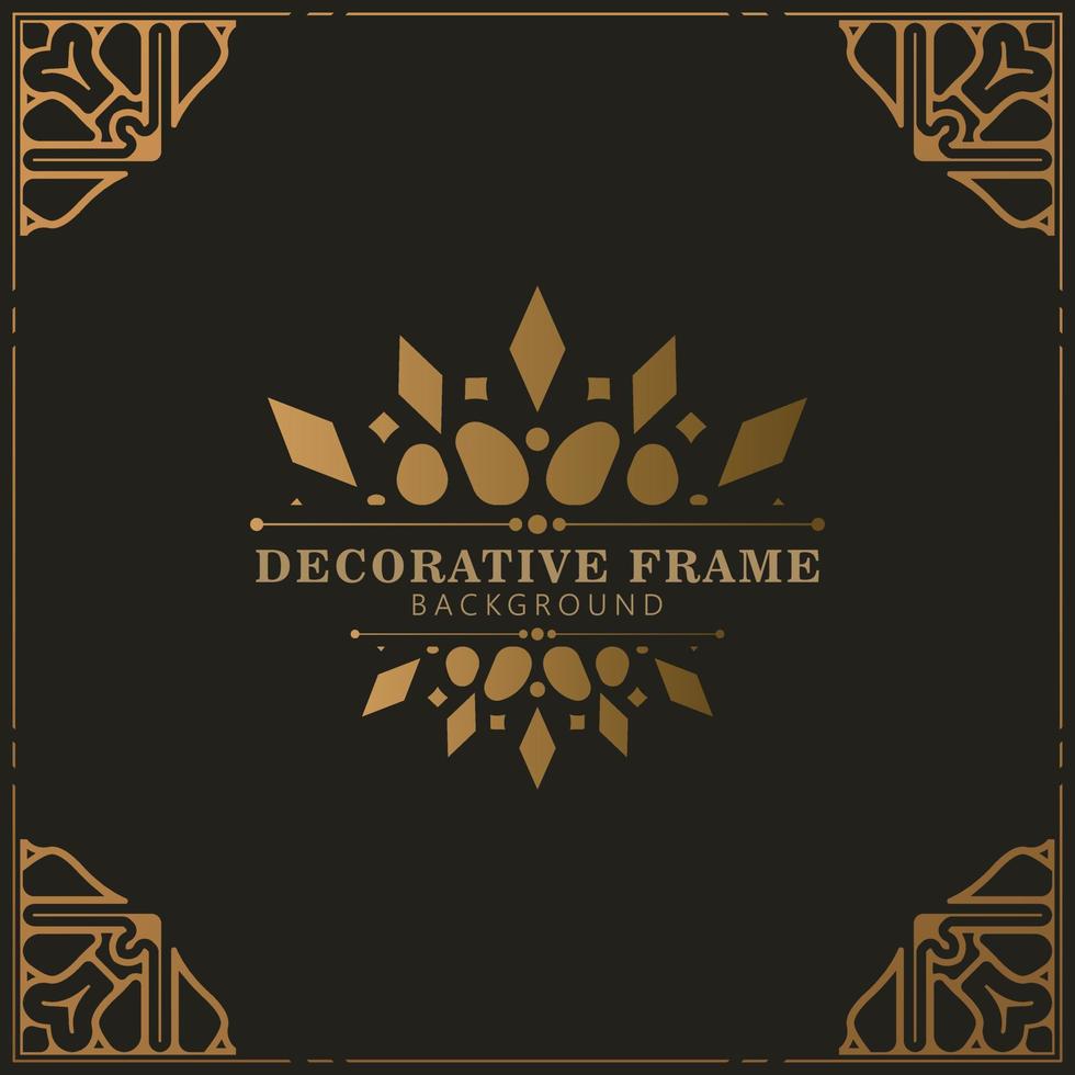 elegante fondo de diseño de marco decorativo vector