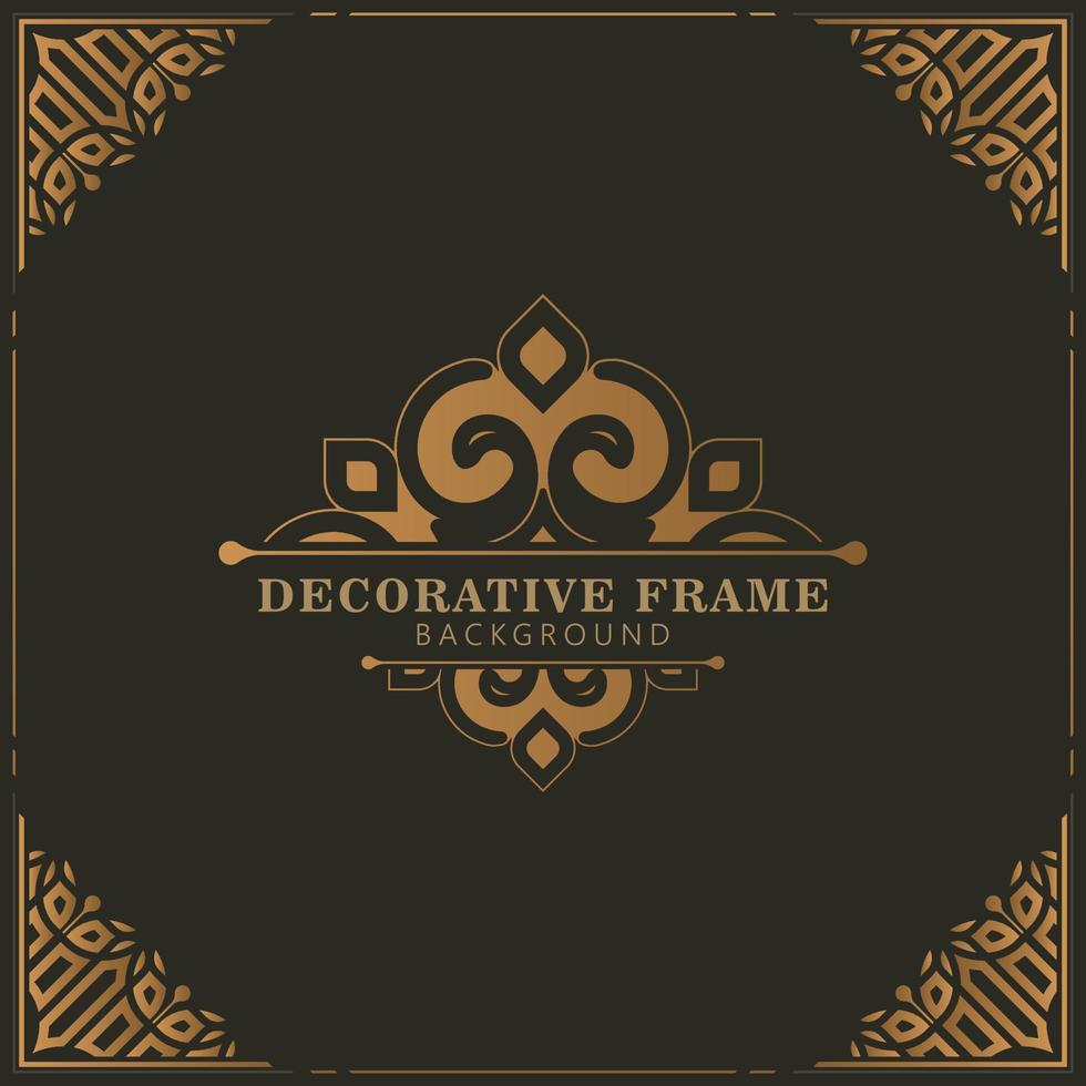 Elegant decorative frame design background vector