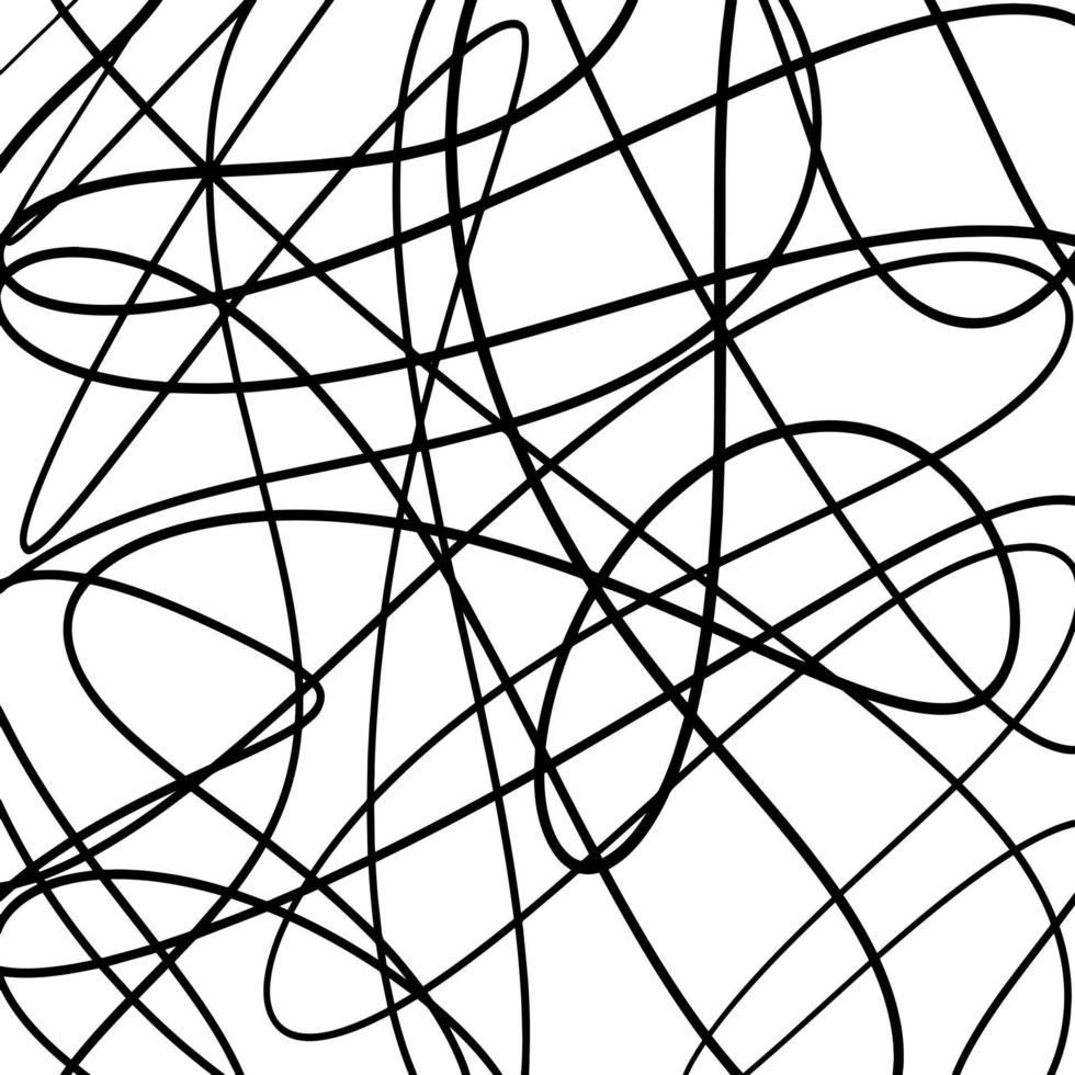 Scribble lines hand drawn seamless pattern. vector