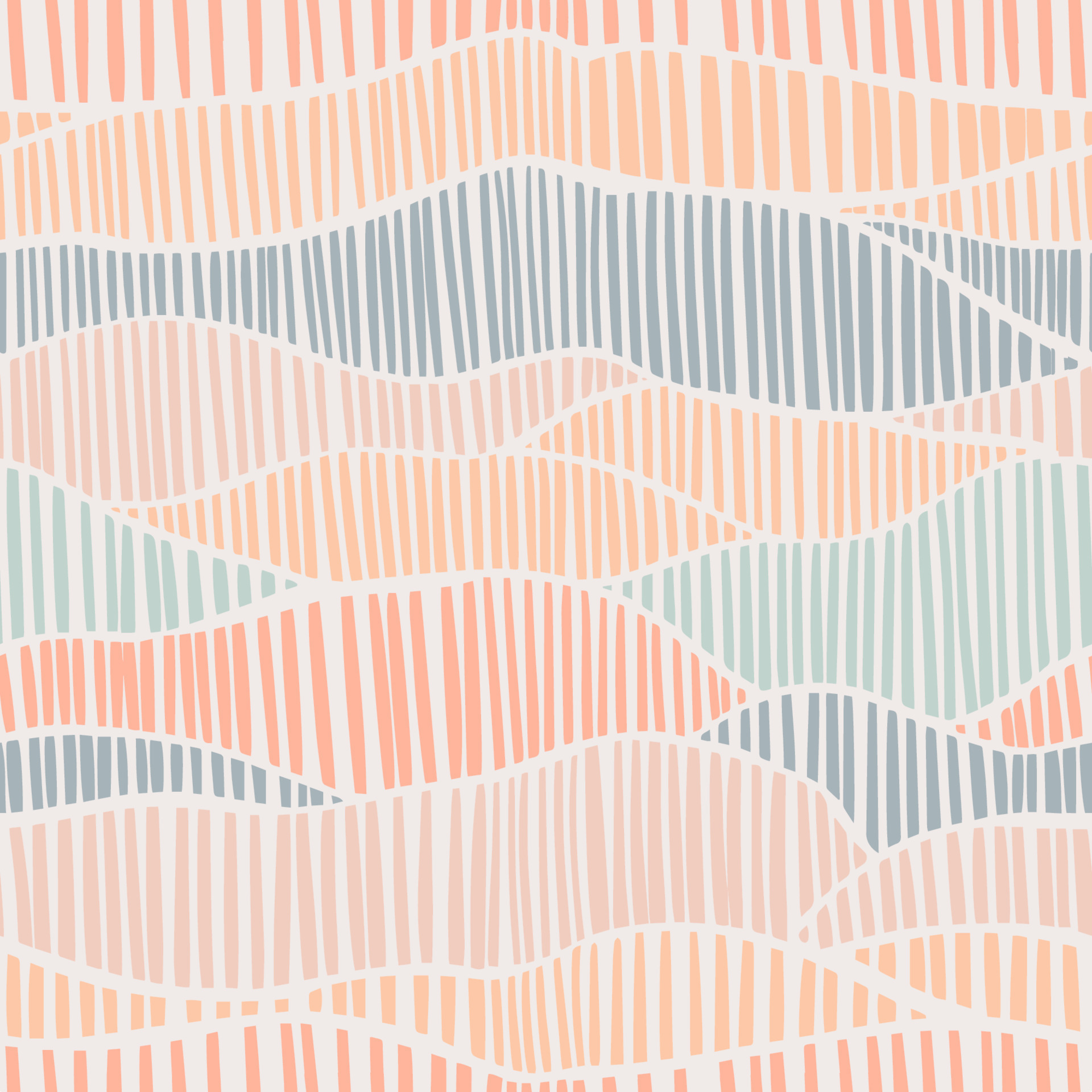 Aesthetic minimalist boho seamless pattern with hand drawn dashes in