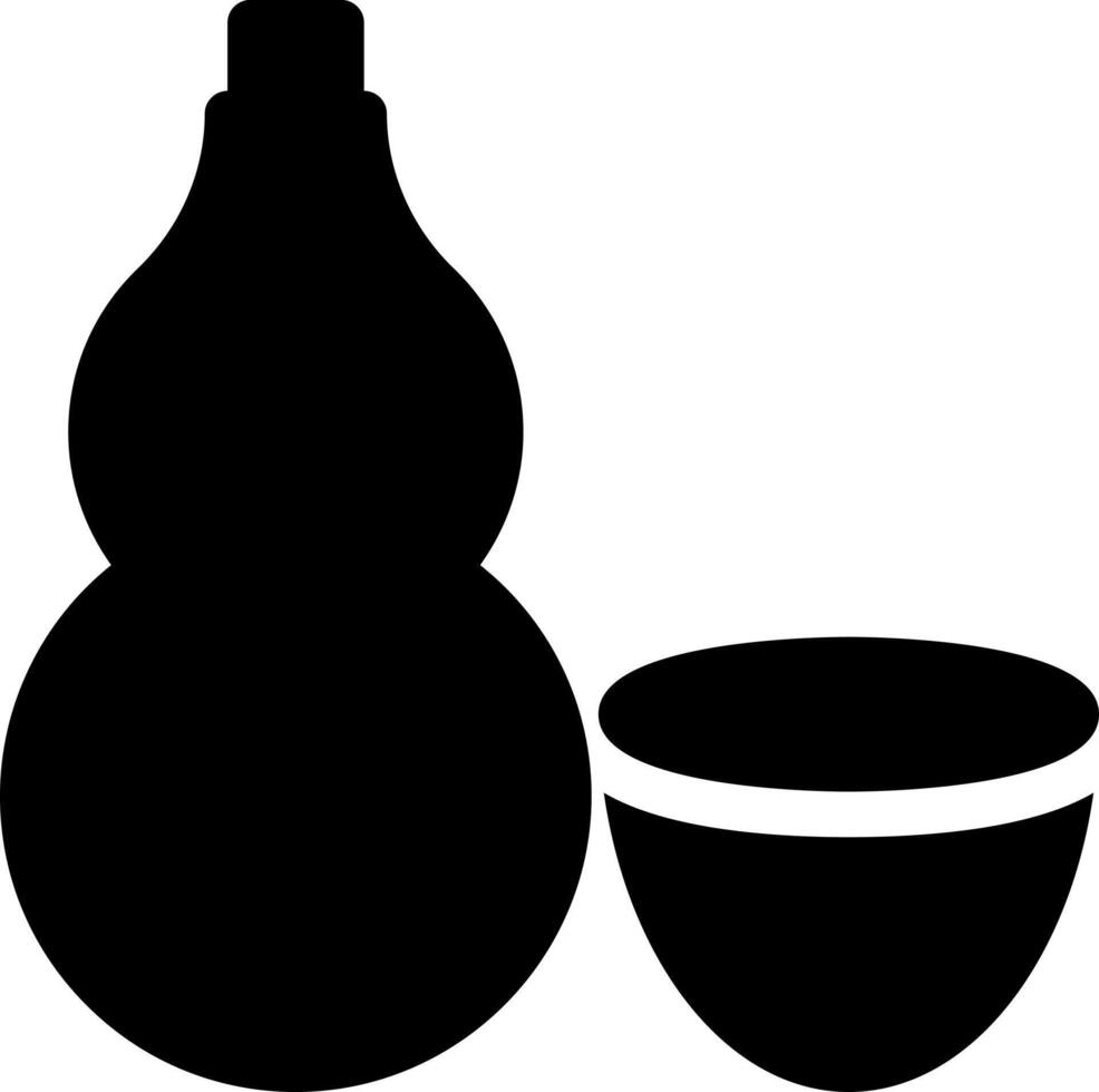 ilustración de vector de botella en un fondo. símbolos de calidad premium. iconos vectoriales para concepto y diseño gráfico.