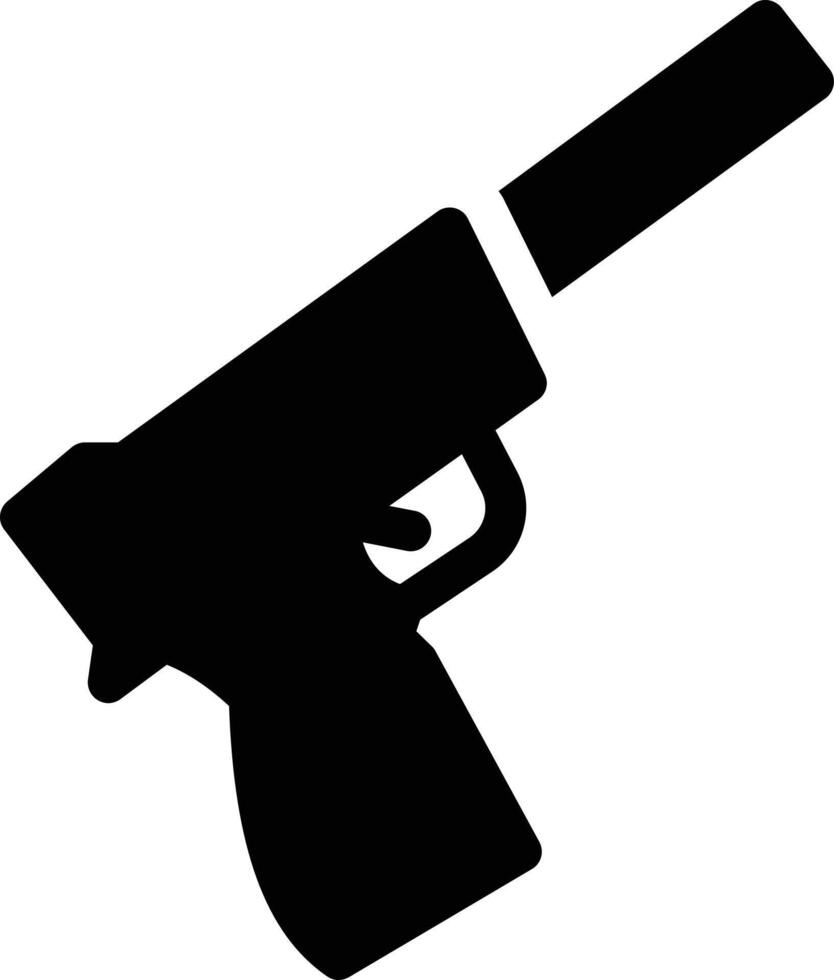 ilustración de vector de pistola en un fondo. símbolos de calidad premium. iconos vectoriales para concepto y diseño gráfico.