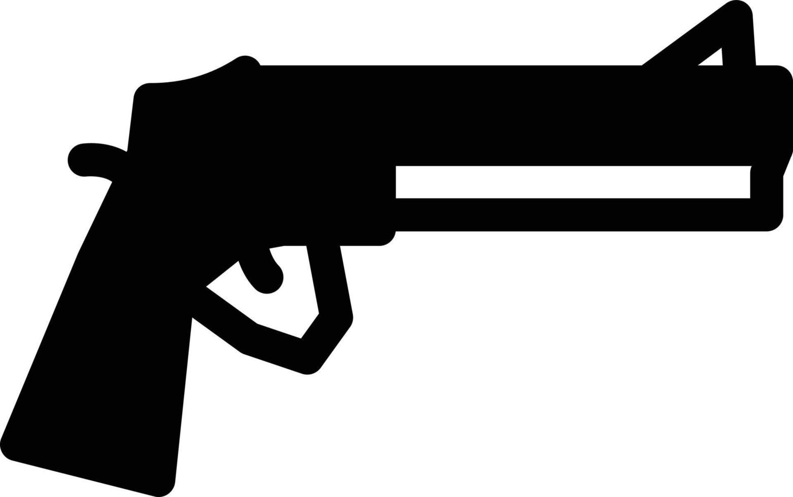 ilustración de vector de pistola en un fondo. símbolos de calidad premium. iconos vectoriales para concepto y diseño gráfico.