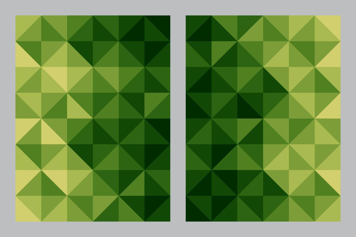 triángulo modelo antecedentes Bauhaus Arte estilo verde tono vector