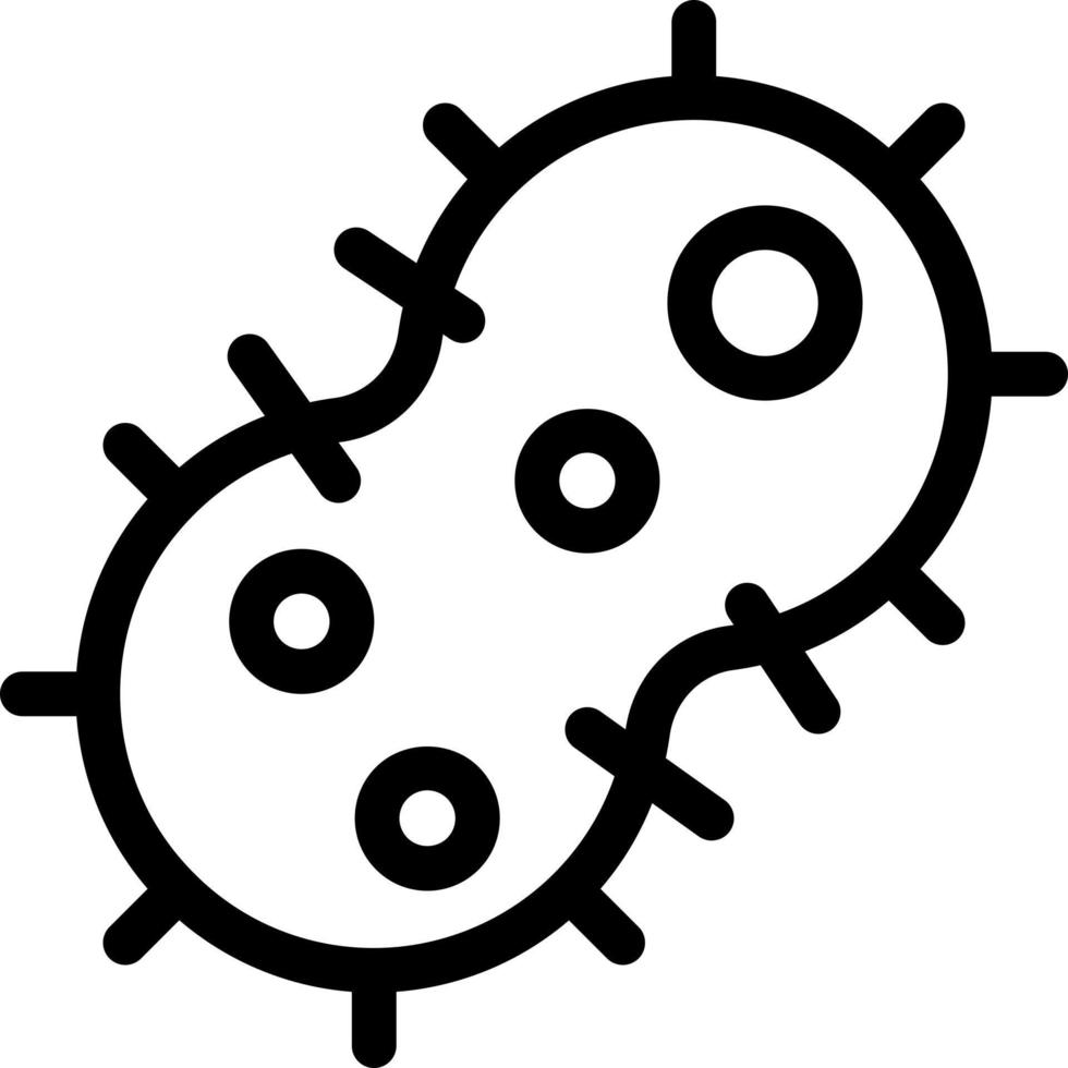 ilustración vectorial de bacterias en un fondo. símbolos de calidad premium. iconos vectoriales para concepto y diseño gráfico. vector