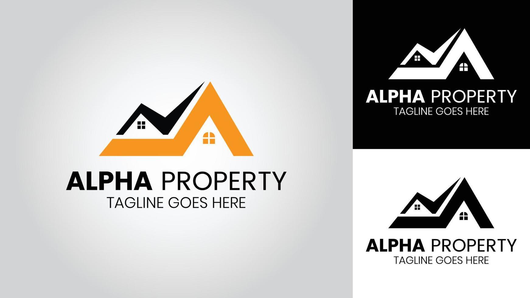 Alpha Property Vector Logo Design template