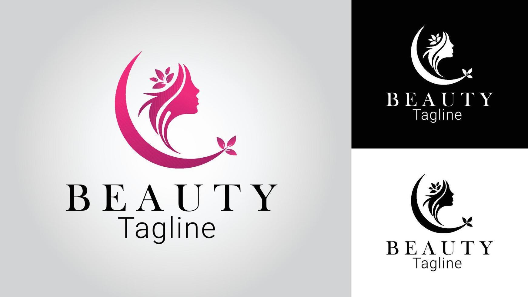 Beauty Business Vector Logo Design Template