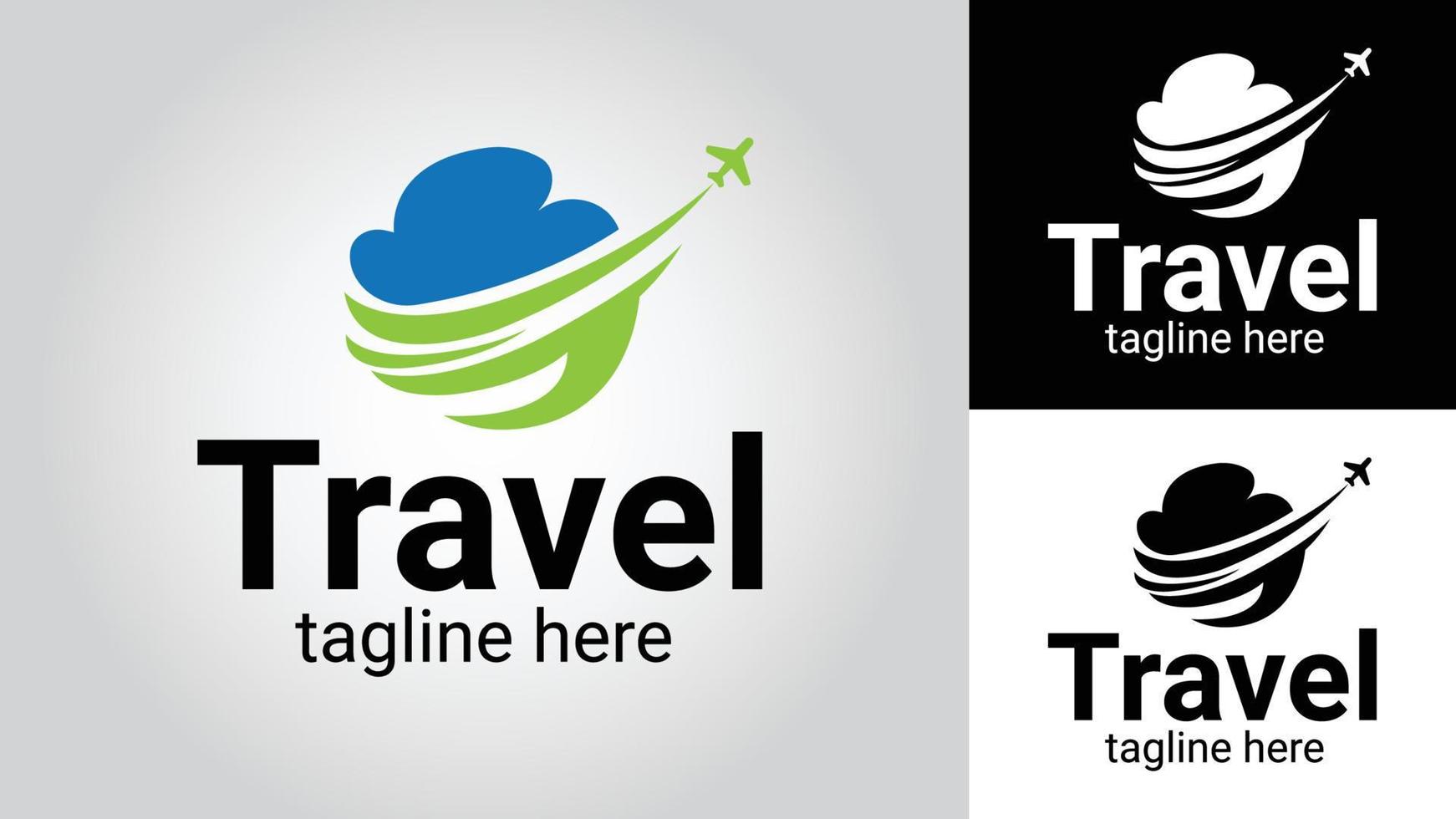 viaje negocio vector logo diseño