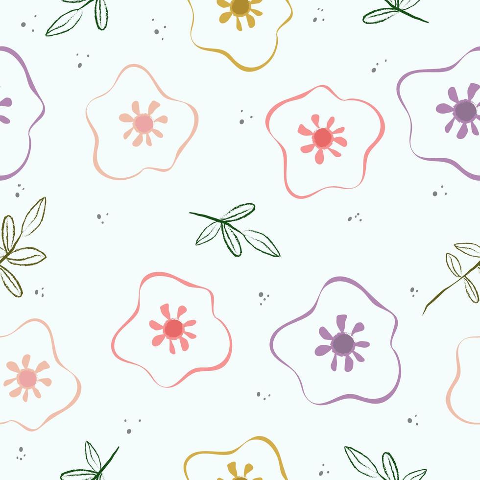 Abstract floral surface pattern seamless background vector illustration for fashion,fabric,wallpaper and print design