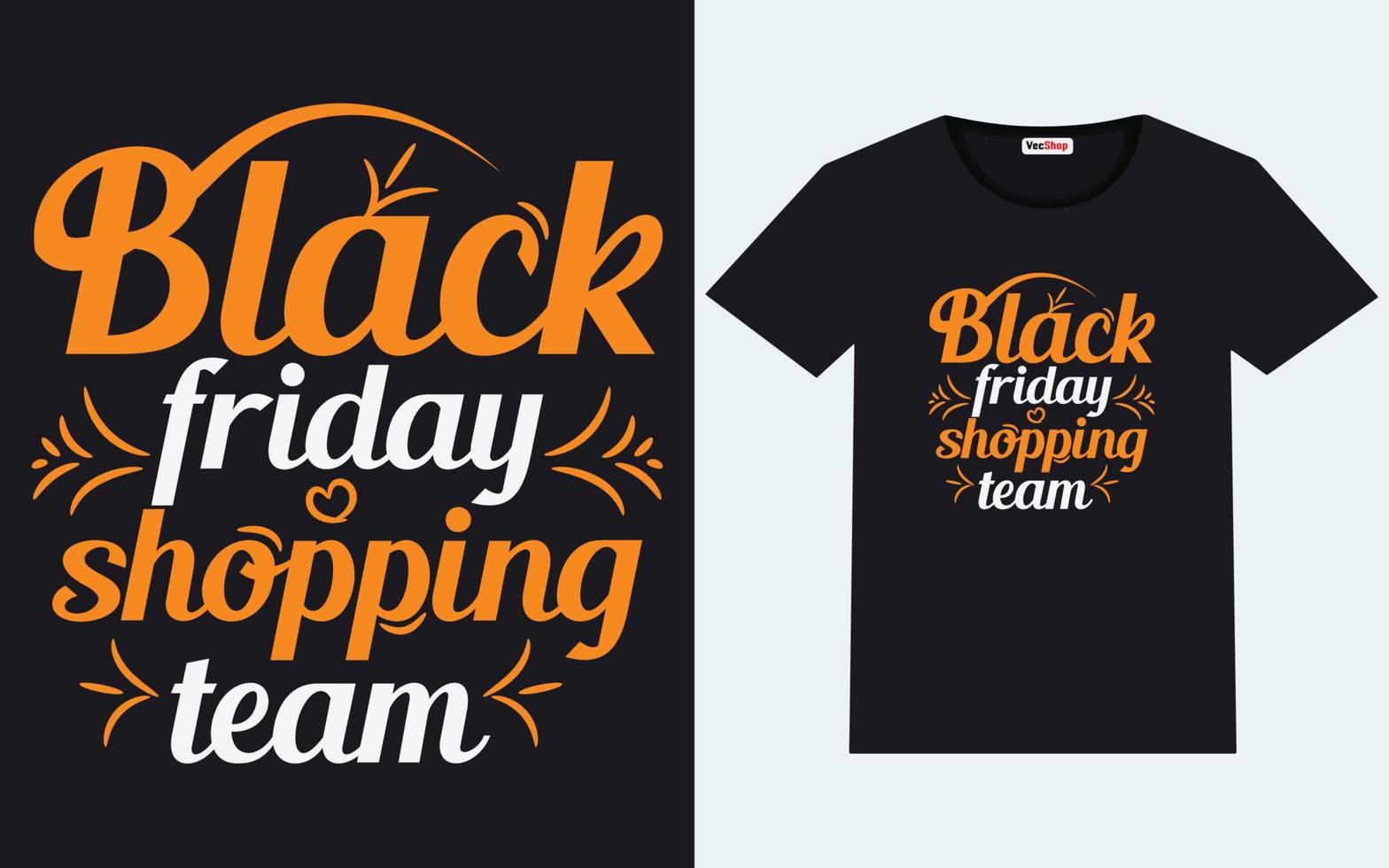 Trendy black friday t shirt designs vector