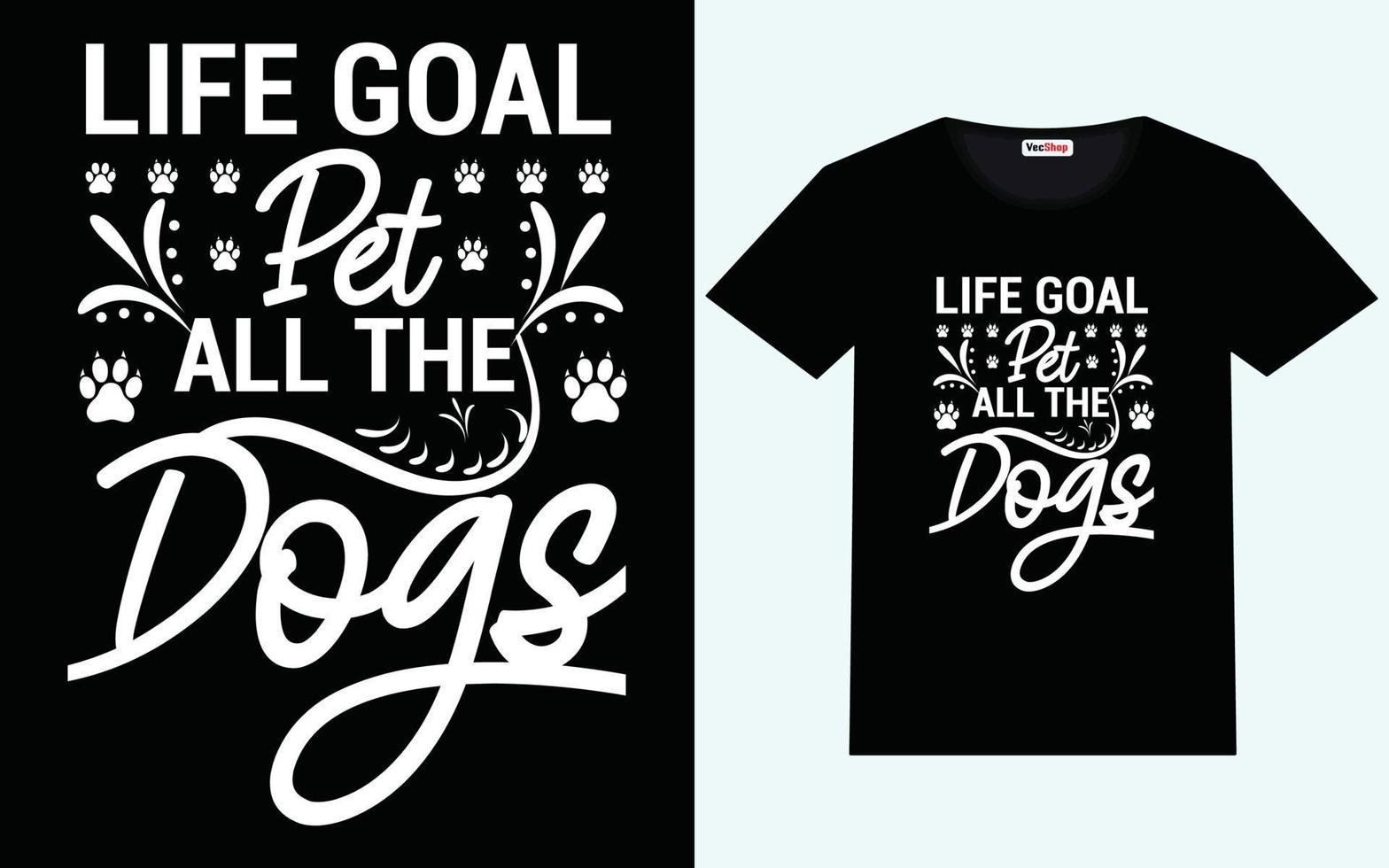 Dog t-shirt design graphic vector and typography design