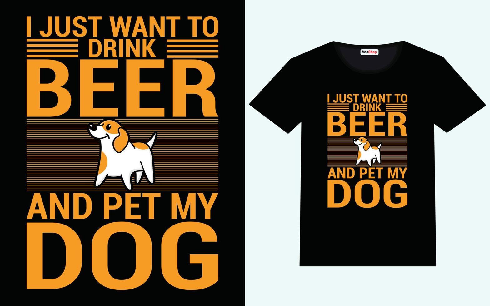perro camiseta diseño gráfico vector y tipografía diseño