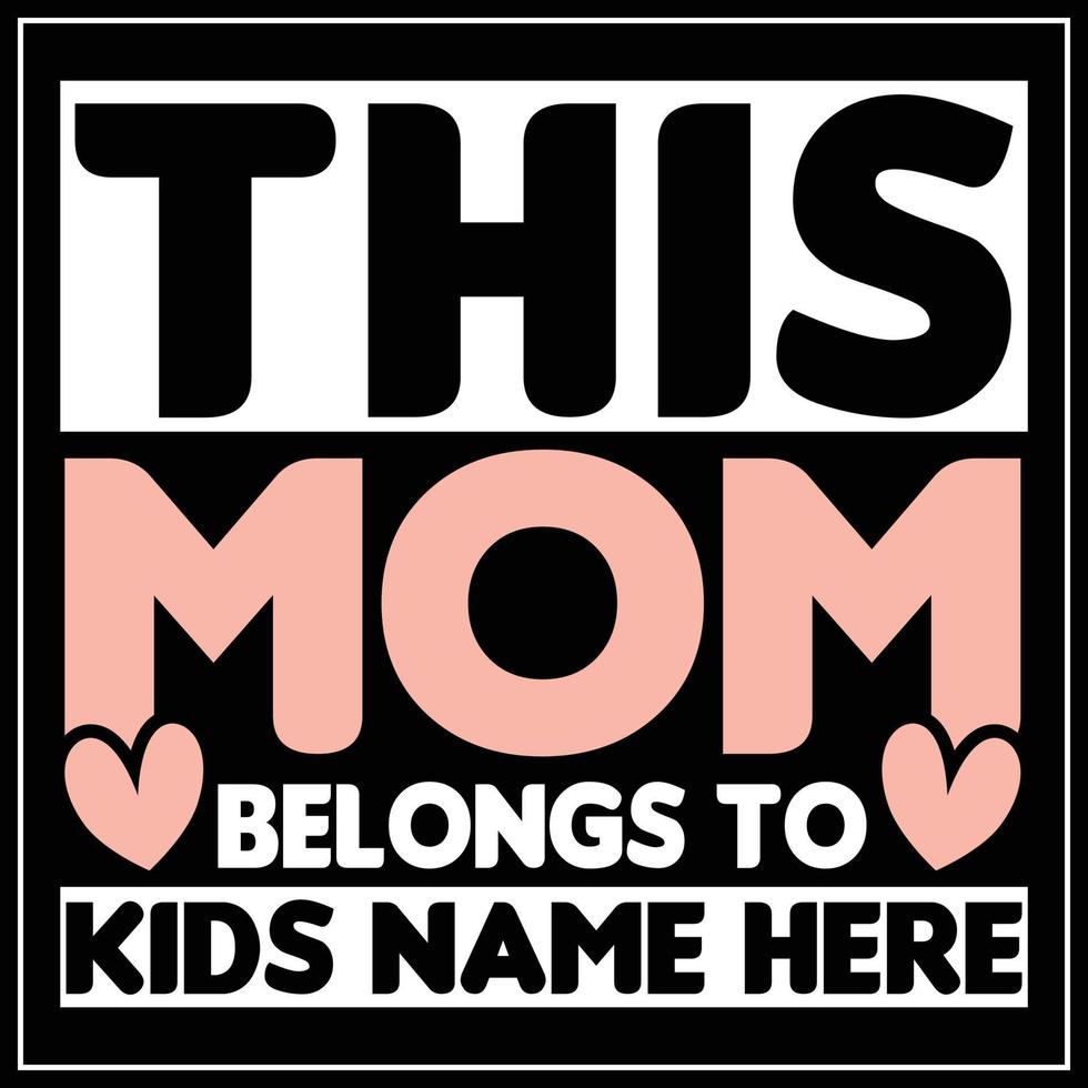 Mother day t-shirt design vector