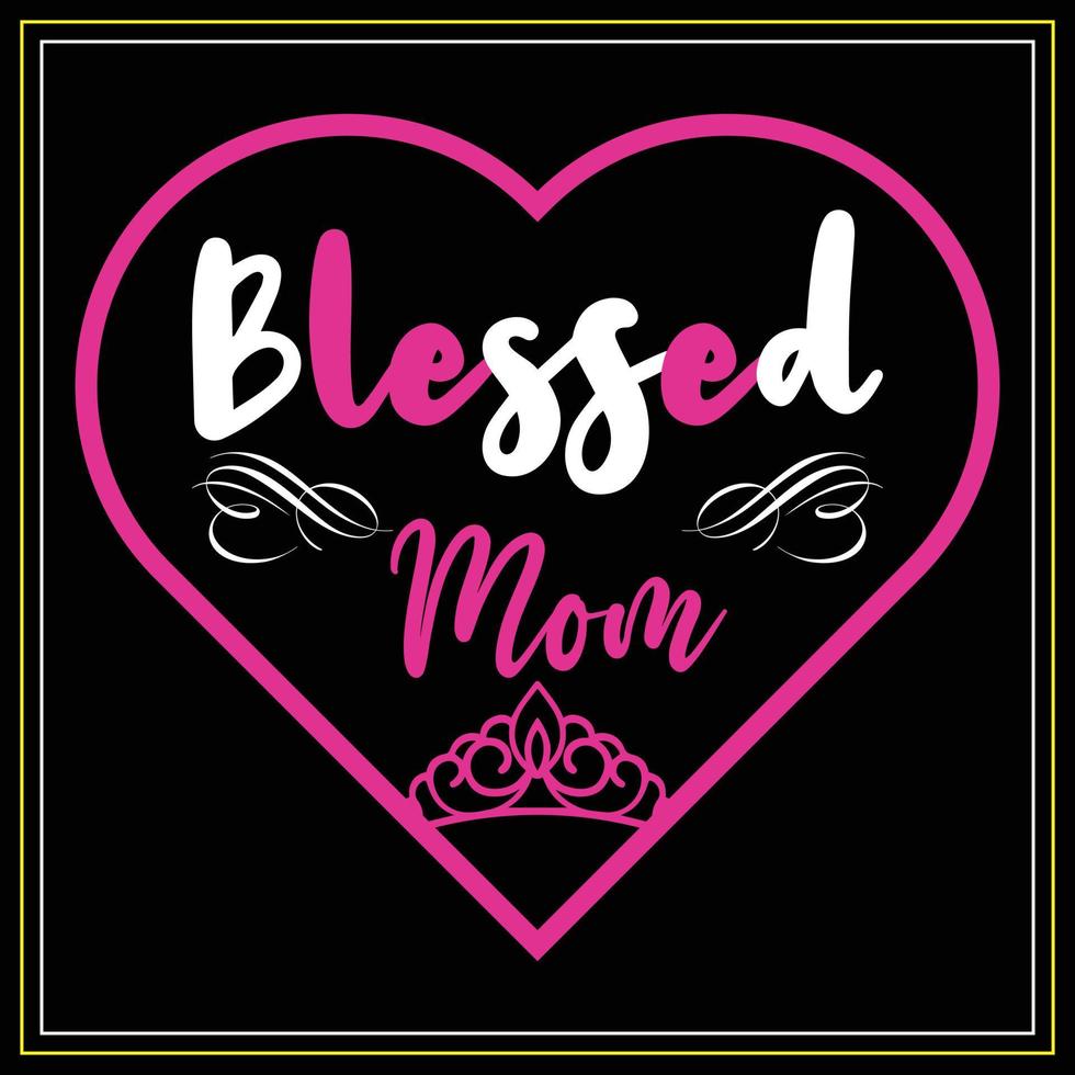 Mother typography tshirt design vector