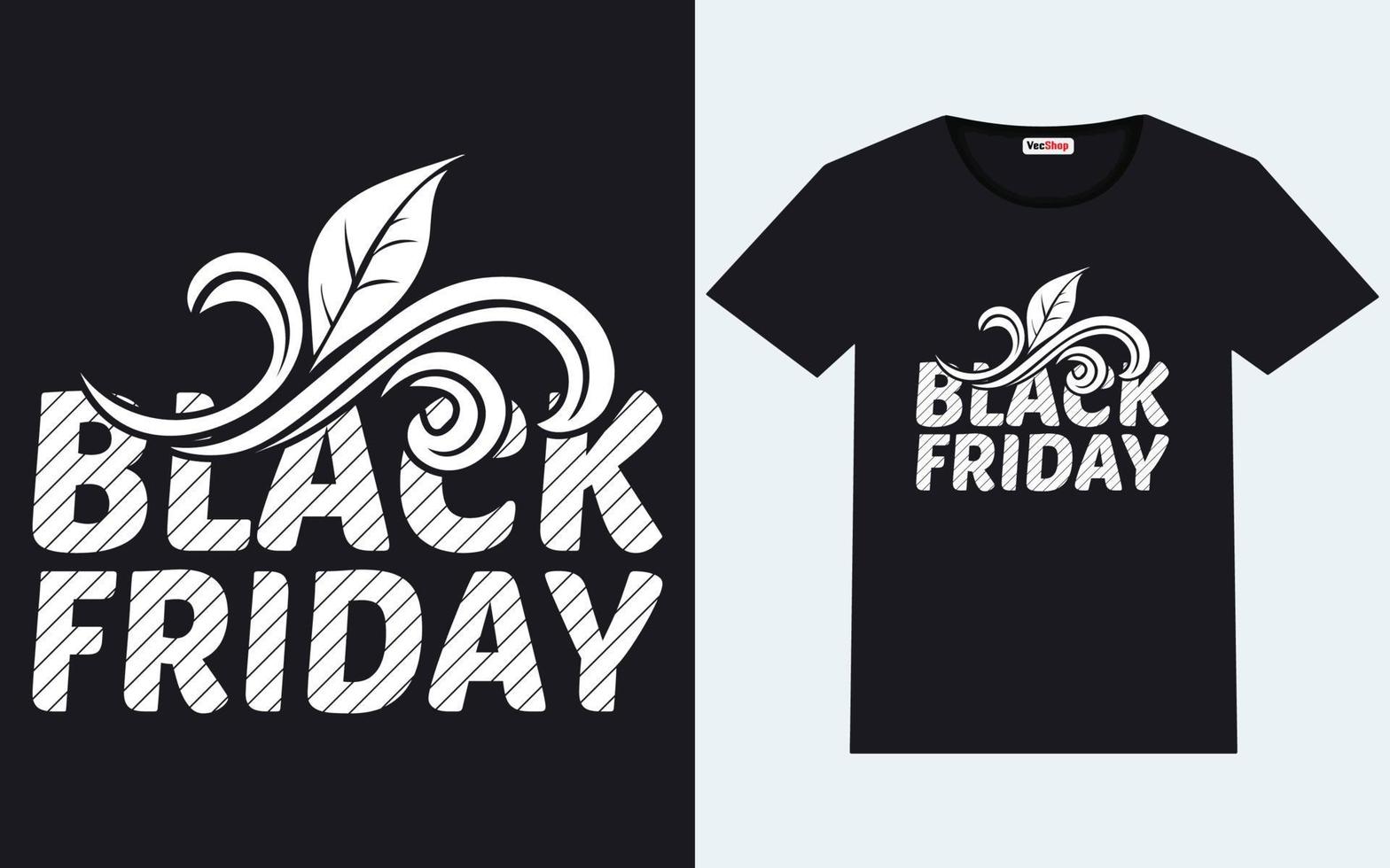 Trendy black friday t shirt designs vector