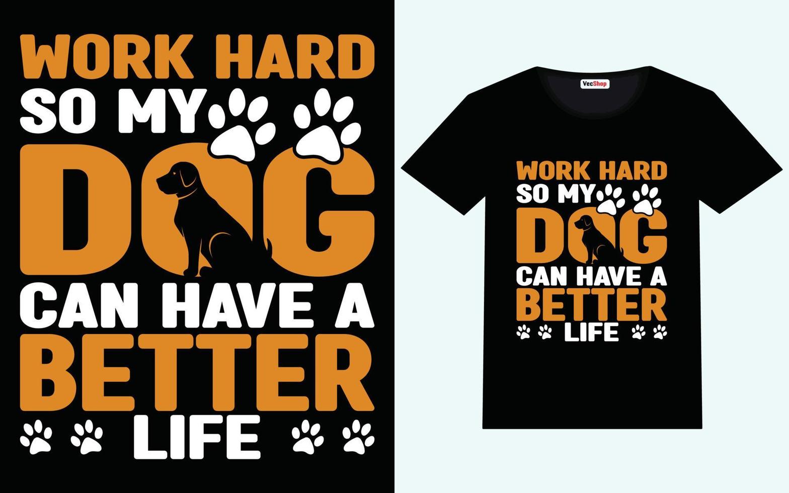 Dog t-shirt design graphic vector and typography design