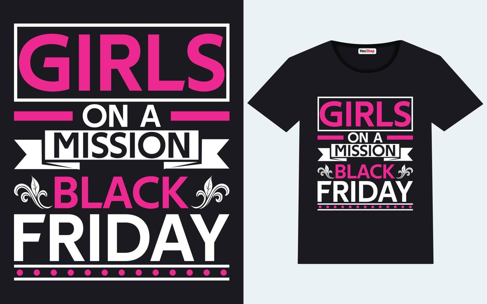 Trendy black friday t shirt designs vector