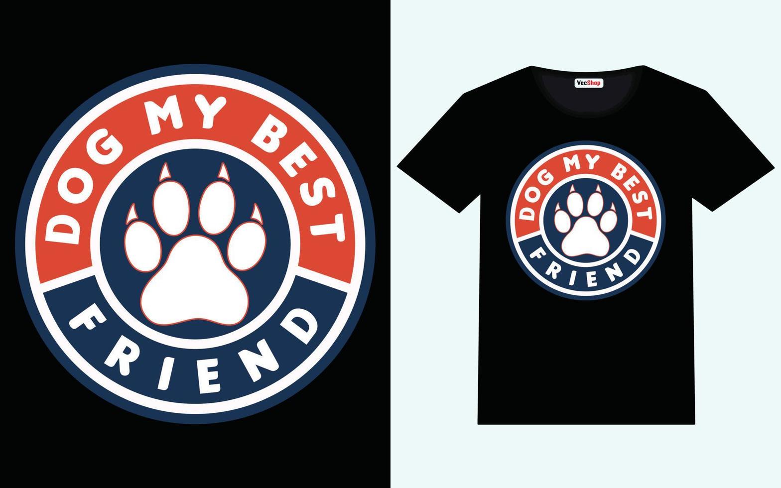 Dog t-shirt design graphic vector and typography design