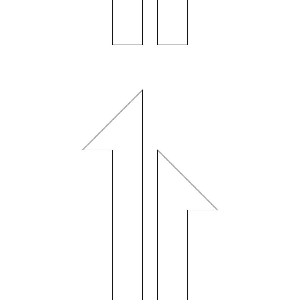 Seamless Up Arrow Pattern Swatch vector