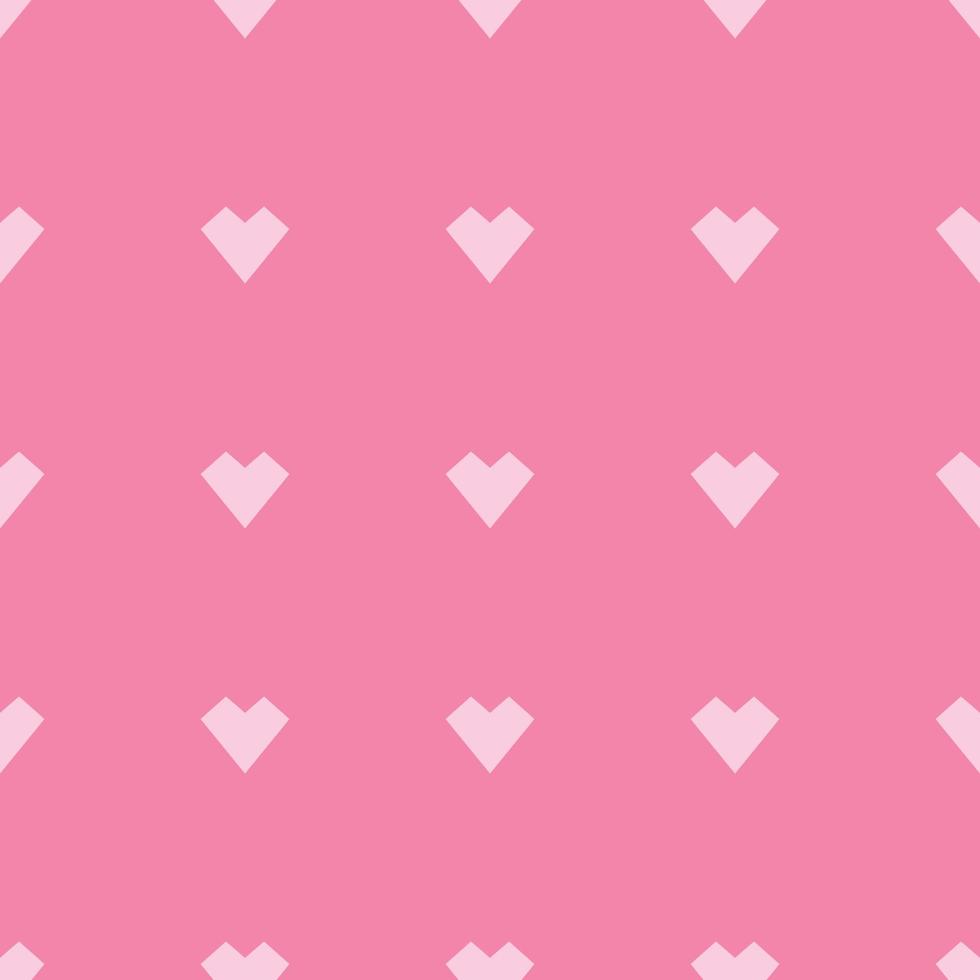 Seamless Simple Heart Pattern Swatch vector