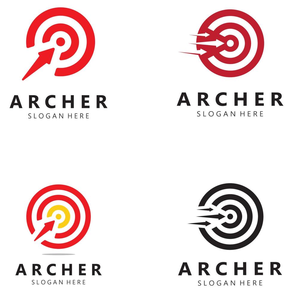arrow logo template illustration,for arrow logo,goal,target,business,finance,motivation,vector vector