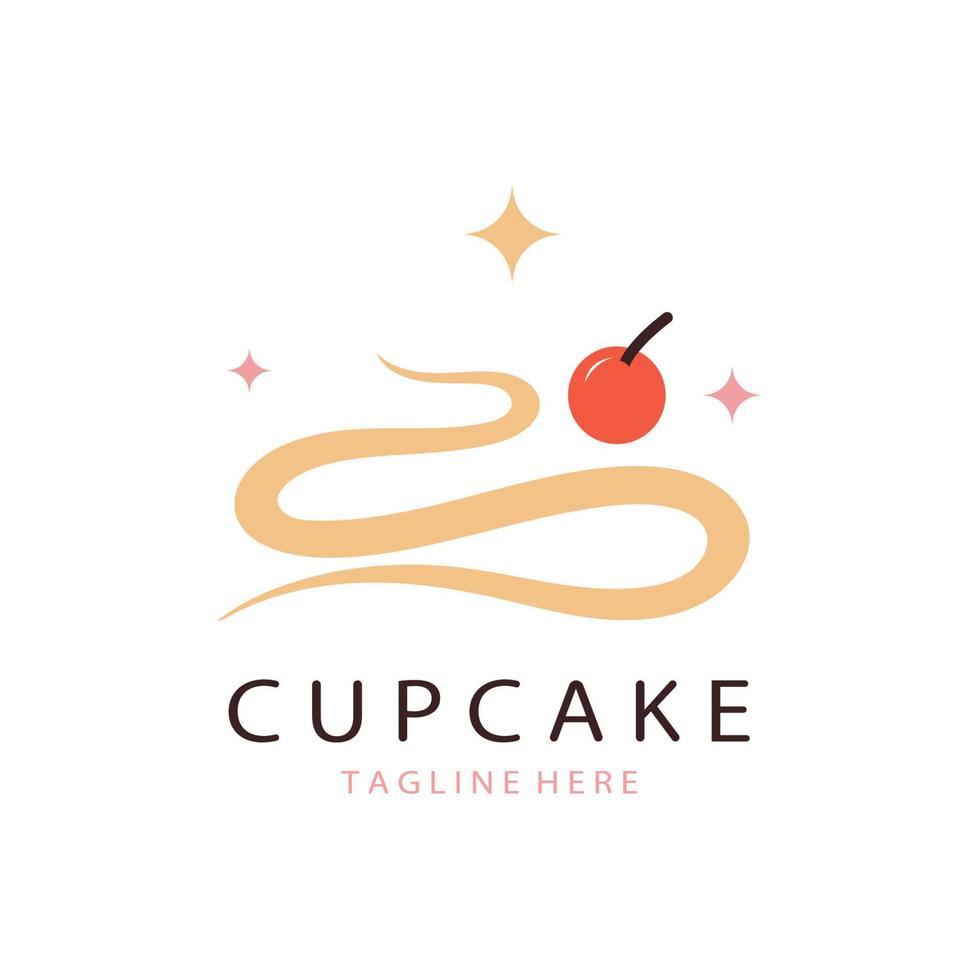 Cupcake Logo design vector illustration template. Cupcake bakery icon.cake store,caker shop ,vector