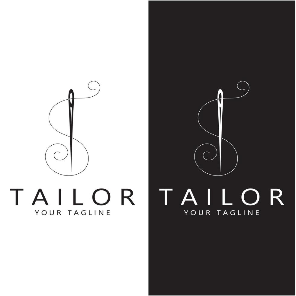 tailor logo icon illustration template combination of buttons for clothes, thread and sewing machine, for clothing product design, convection companies, fashion in vector form