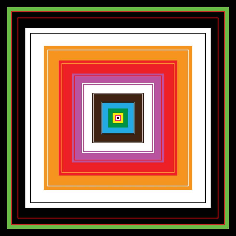 Abstract square frame Modern Stylist trendy Colourful square Shape Background vector