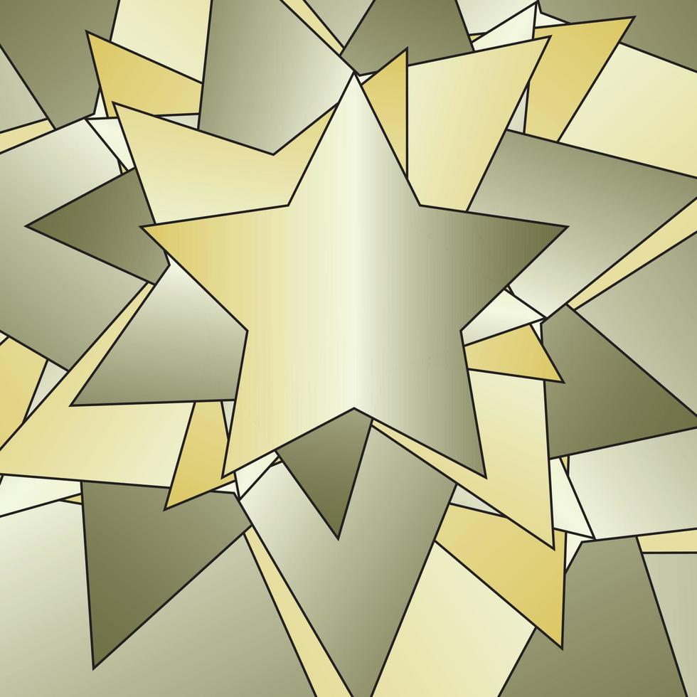 Green Gradient Star abstract Bakground vector