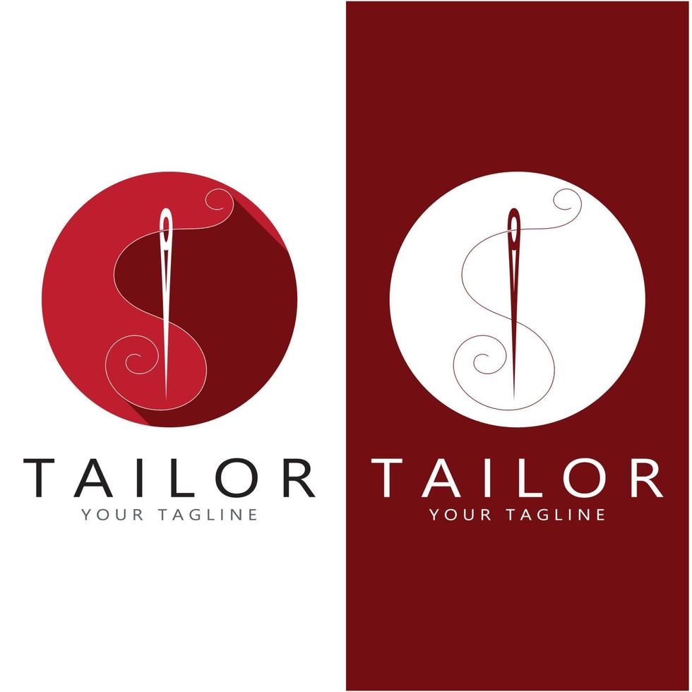 tailor logo icon illustration template combination of buttons for clothes, thread and sewing machine, for clothing product design, convection companies, fashion in vector form