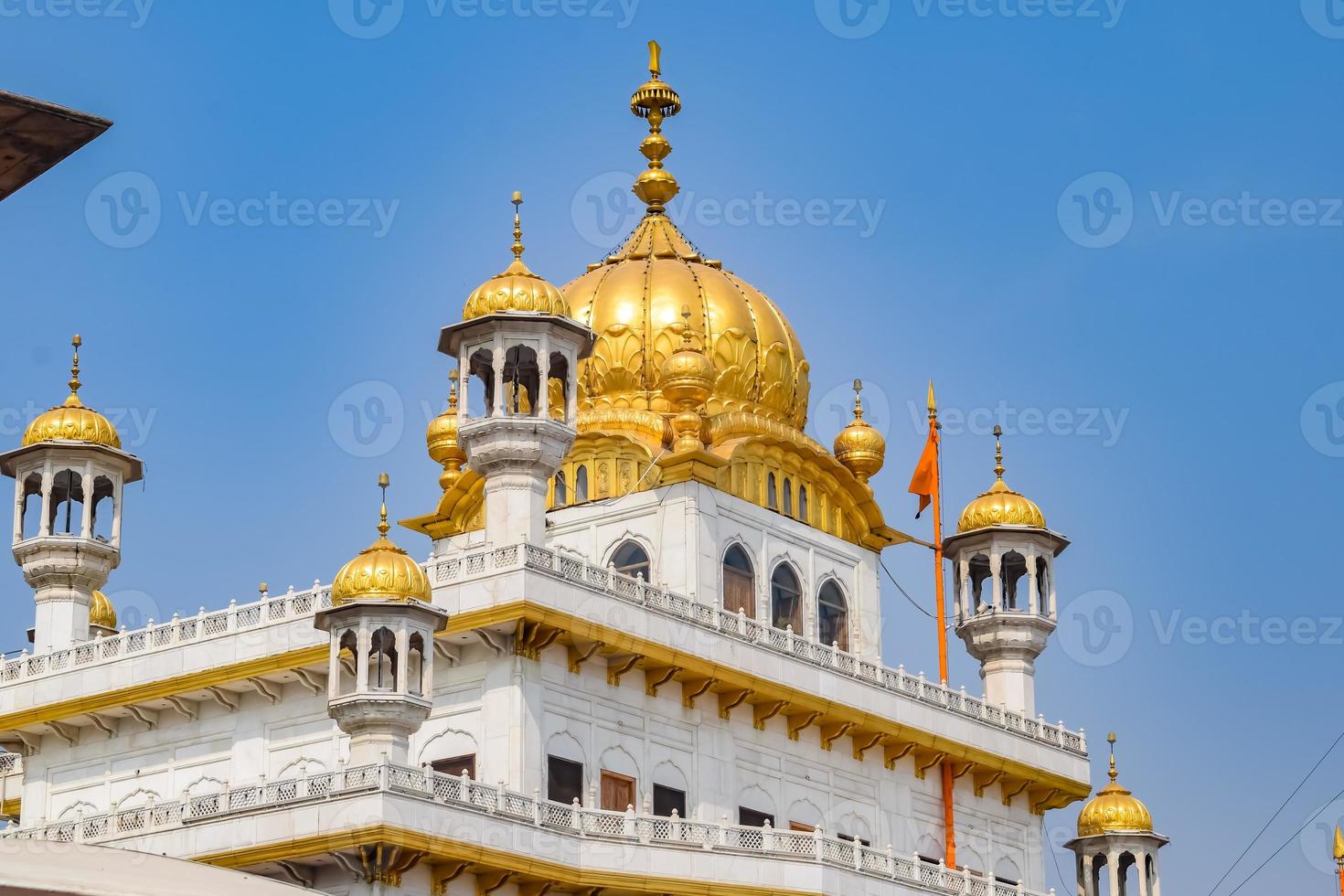 View of details of architecture inside Golden Temple Harmandir Sahib in Amritsar, Punjab, India, Famous indian sikh landmark, Golden Temple, the main sanctuary of Sikhs in Amritsar, India photo