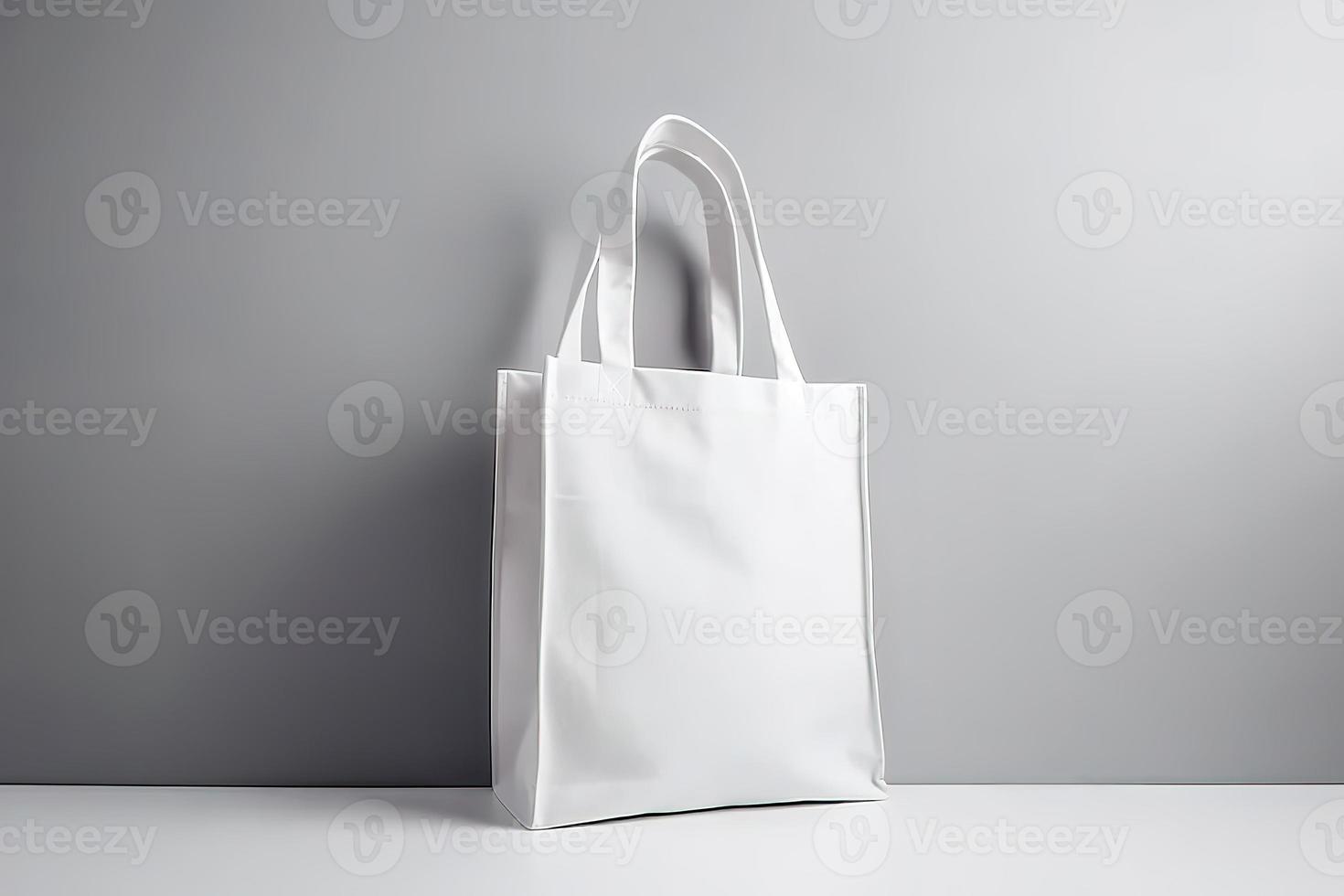 blanco lona totalizador bolso Bosquejo en blanco eco simpático diseño con Copiar espacio. conceptos para cero residuos movimiento de compras pantalones foto