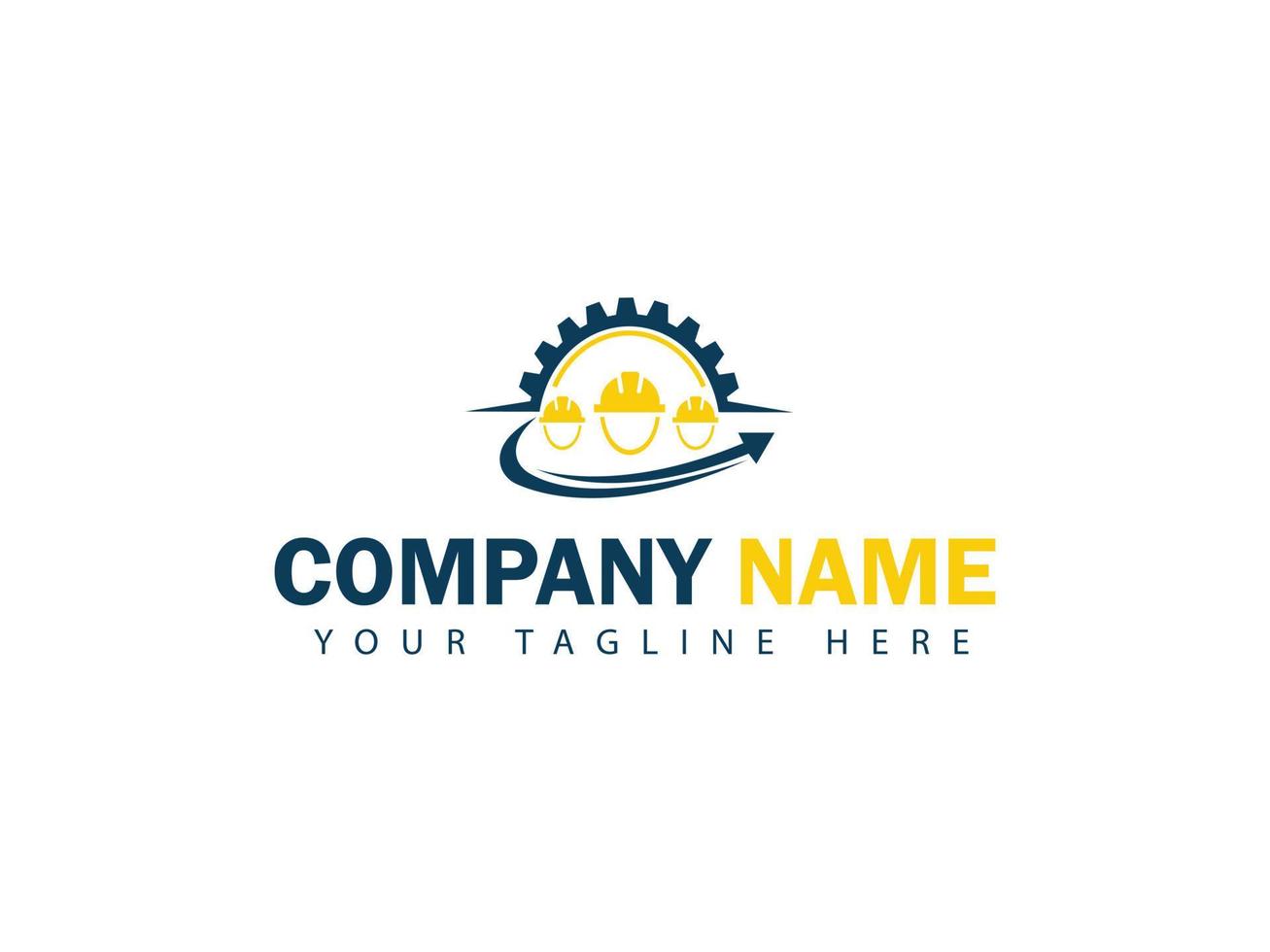 Workman and construction logo design vector
