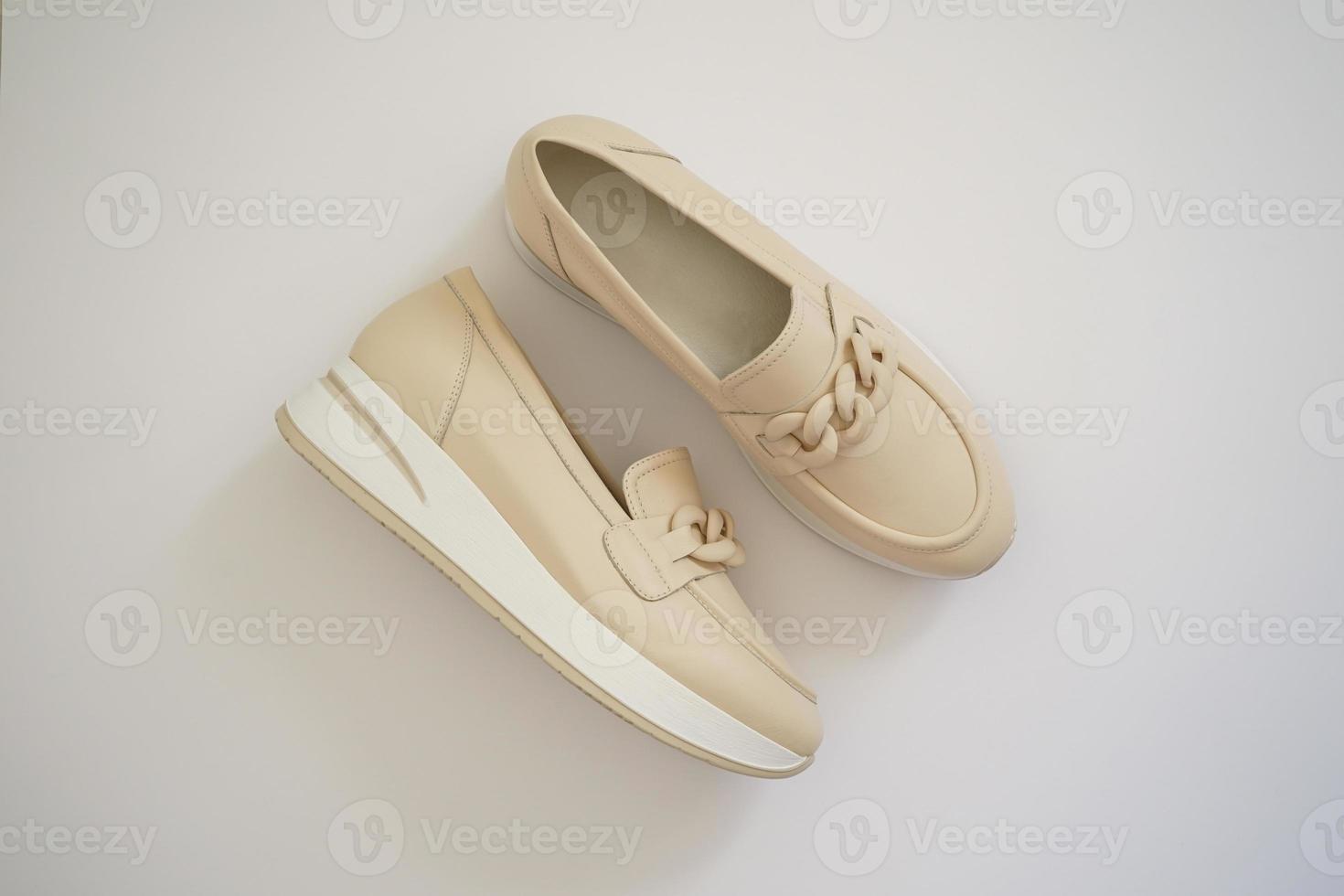 Confortable woman shoes spring footwear collection photo