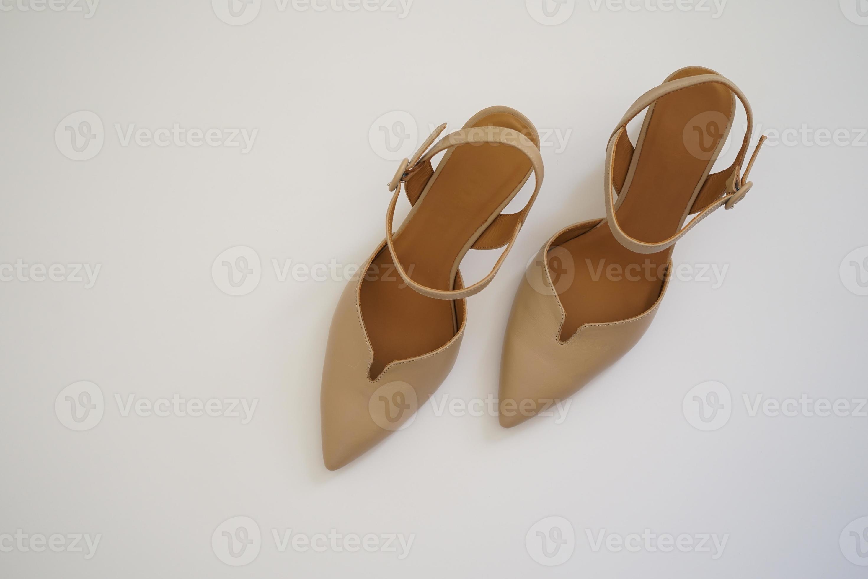 Woman elegant shoes on white background 21473639 Stock Photo at Vecteezy