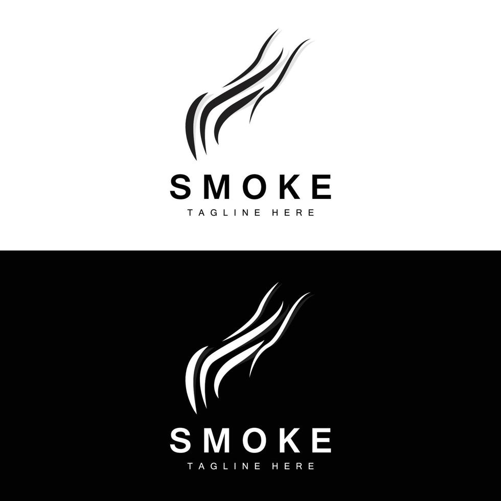 Steam Steam Logo Vector Hot Evaporating Aroma. Smell Line Illustration, Cooking Steam Icon, Steam Train, Baking, Smoking