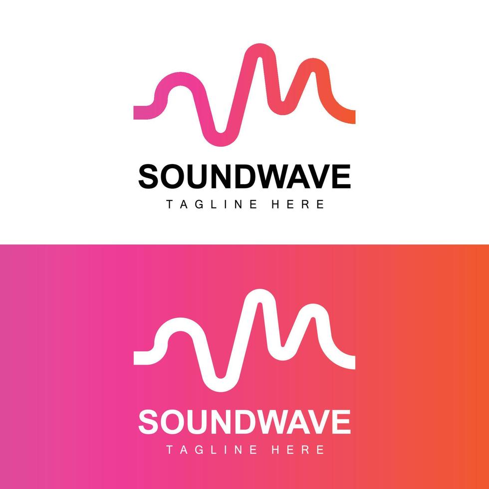 Sound Wave Logo, And Sound Tone Vector Icon Template Music Brand Product