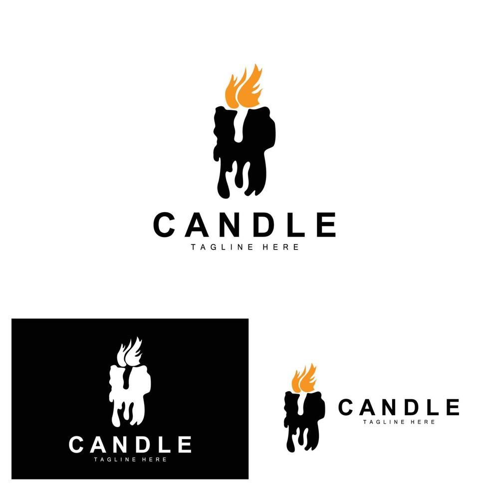 vela logo, fuego Encendiendo diseño, ardiente lujo vector, ilustración modelo icono vector